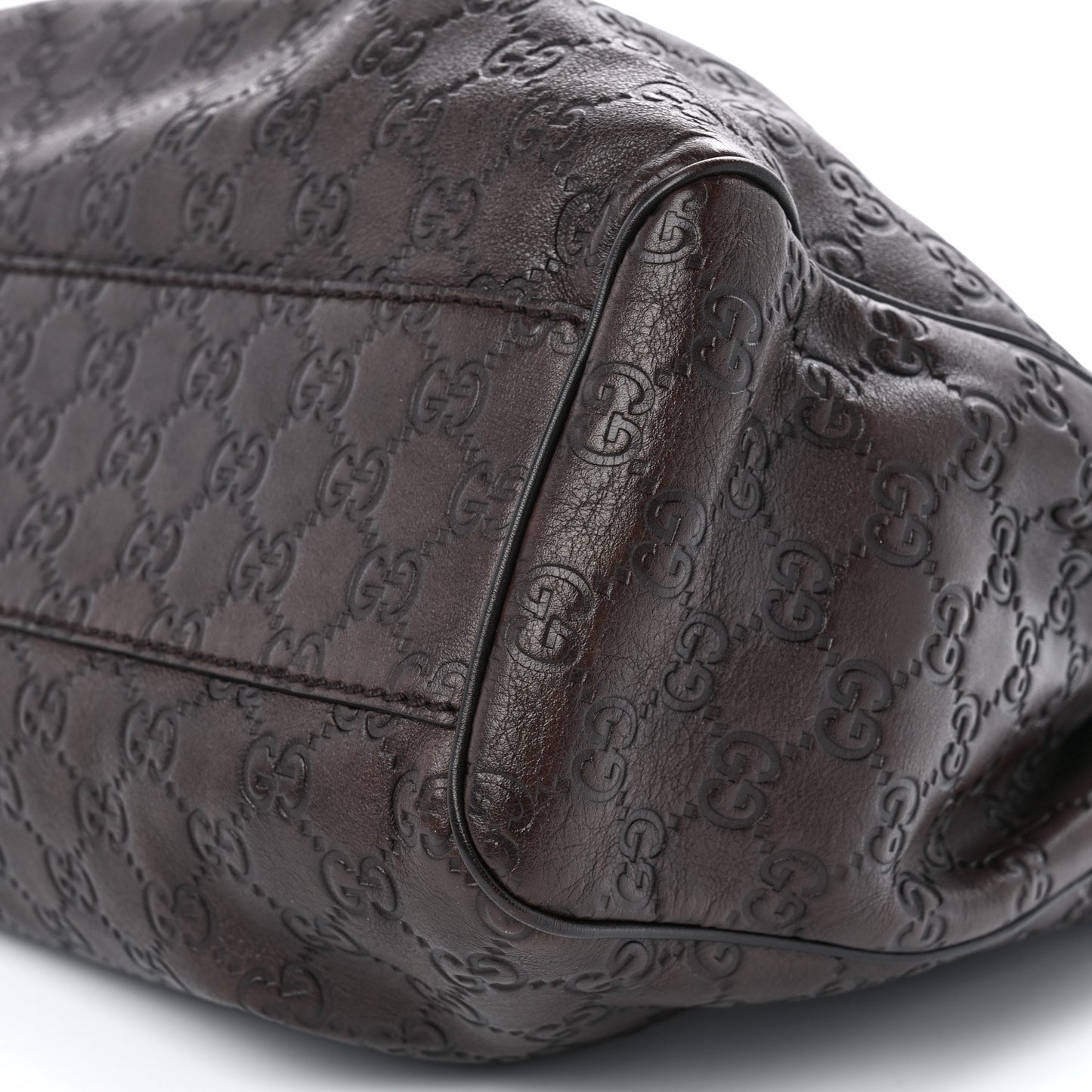 Guccissima Medium Sukey Tote Chocolate