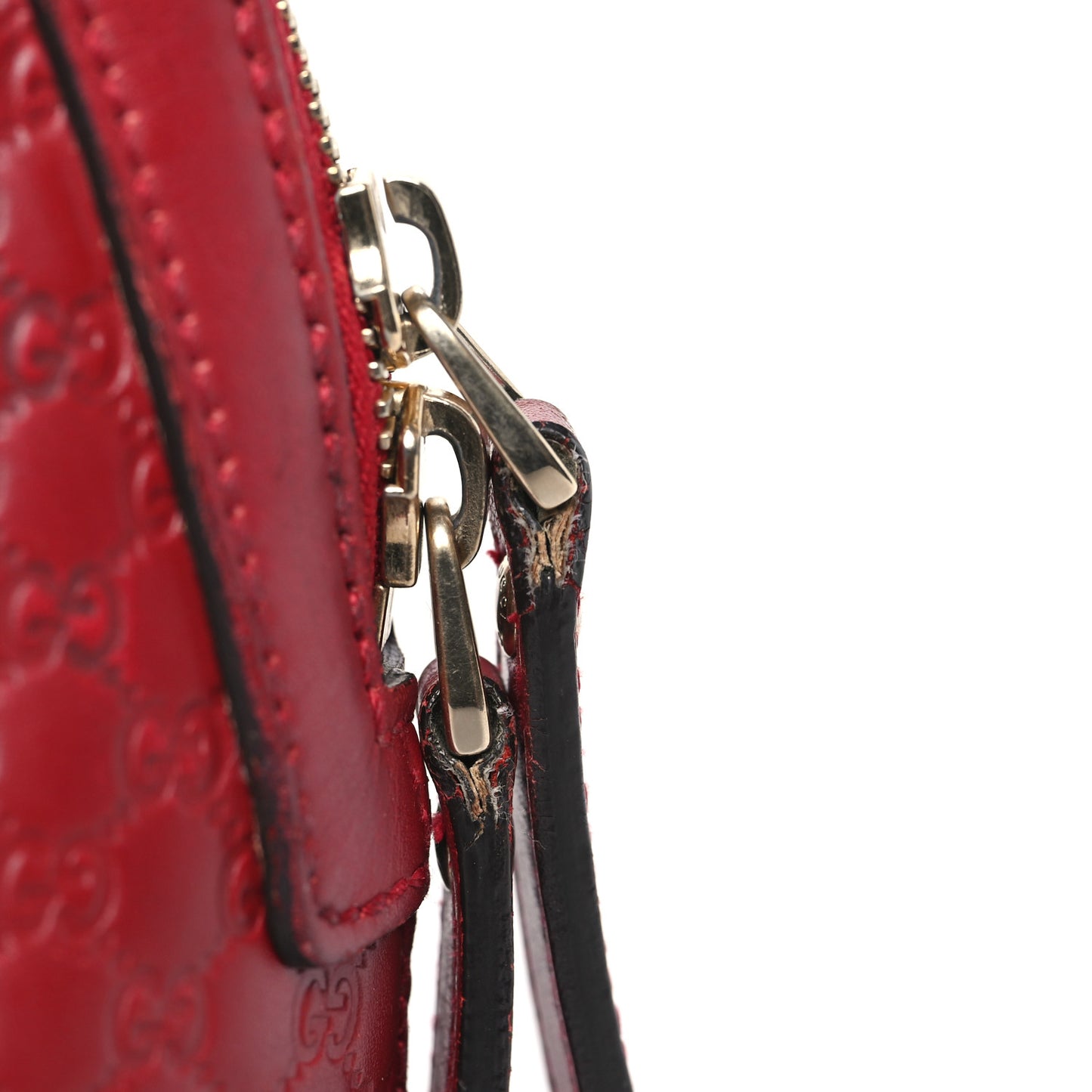 Soft Microguccissima Mini Dome Bag Rosso