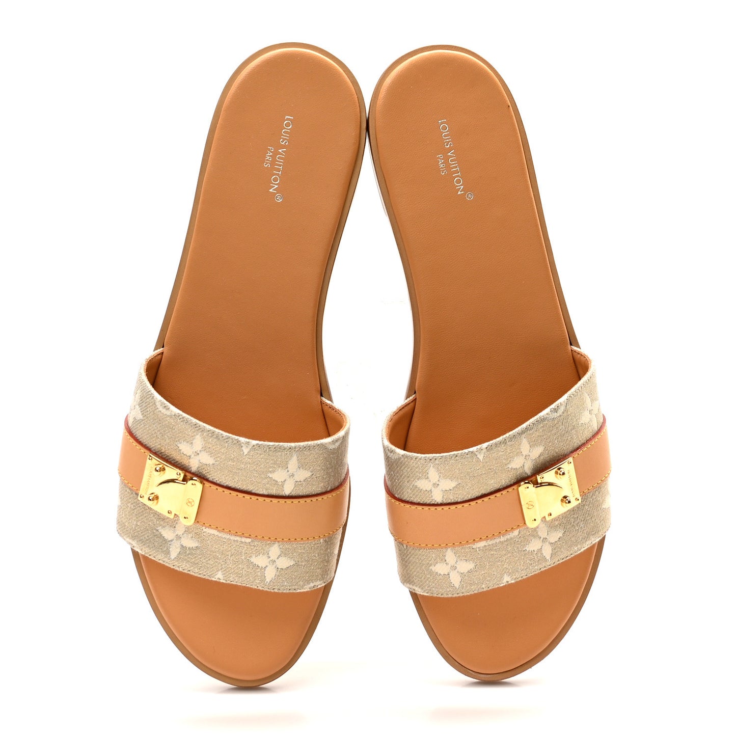 Monoglam Lock It Flat Mule 40 Gold