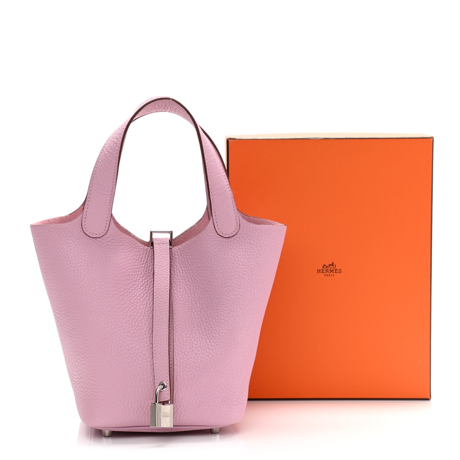 Hermes Taurillon Clemence Picotin Lock 18 PM Mauve Sylvestre 11 of 11