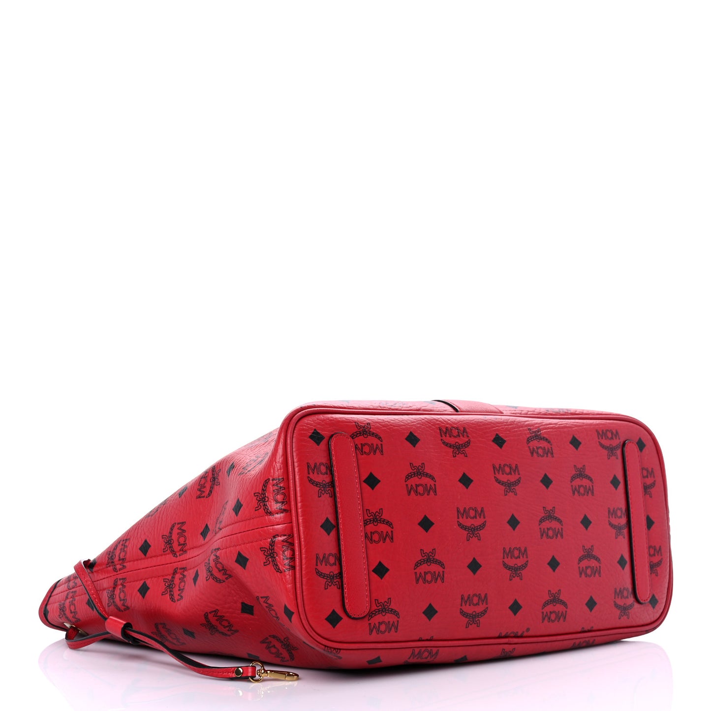 Visetos Medium Liz Reversible Shopper Tote Ruby Red
