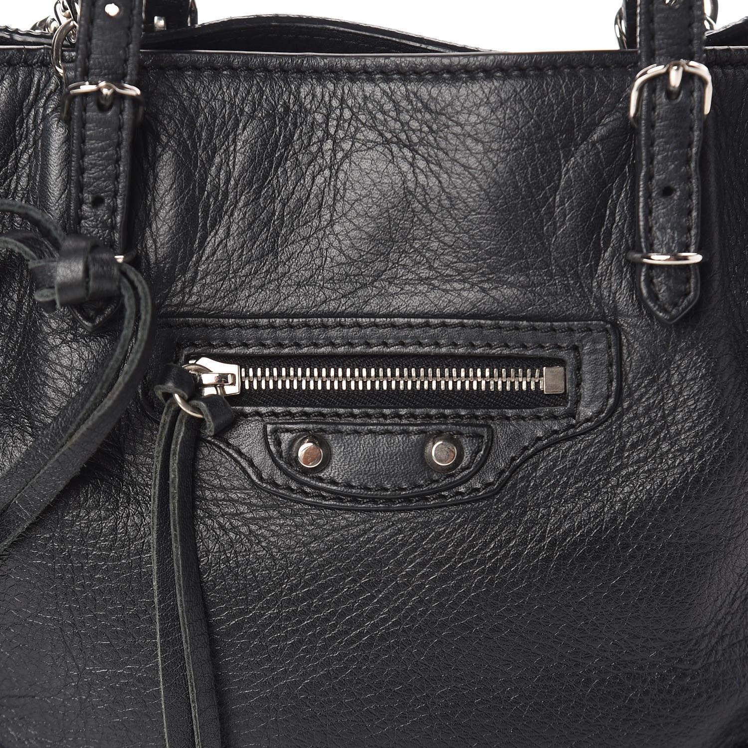 Balenciaga Calfskin Papier Mini A4 Tote Black 14 of 16