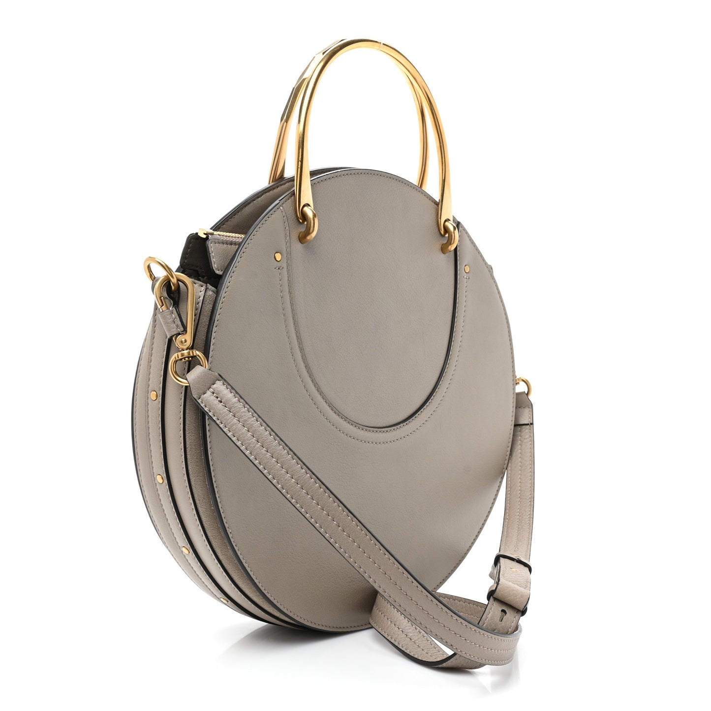 Calfskin Suede Medium Pixie Bag Motty Grey