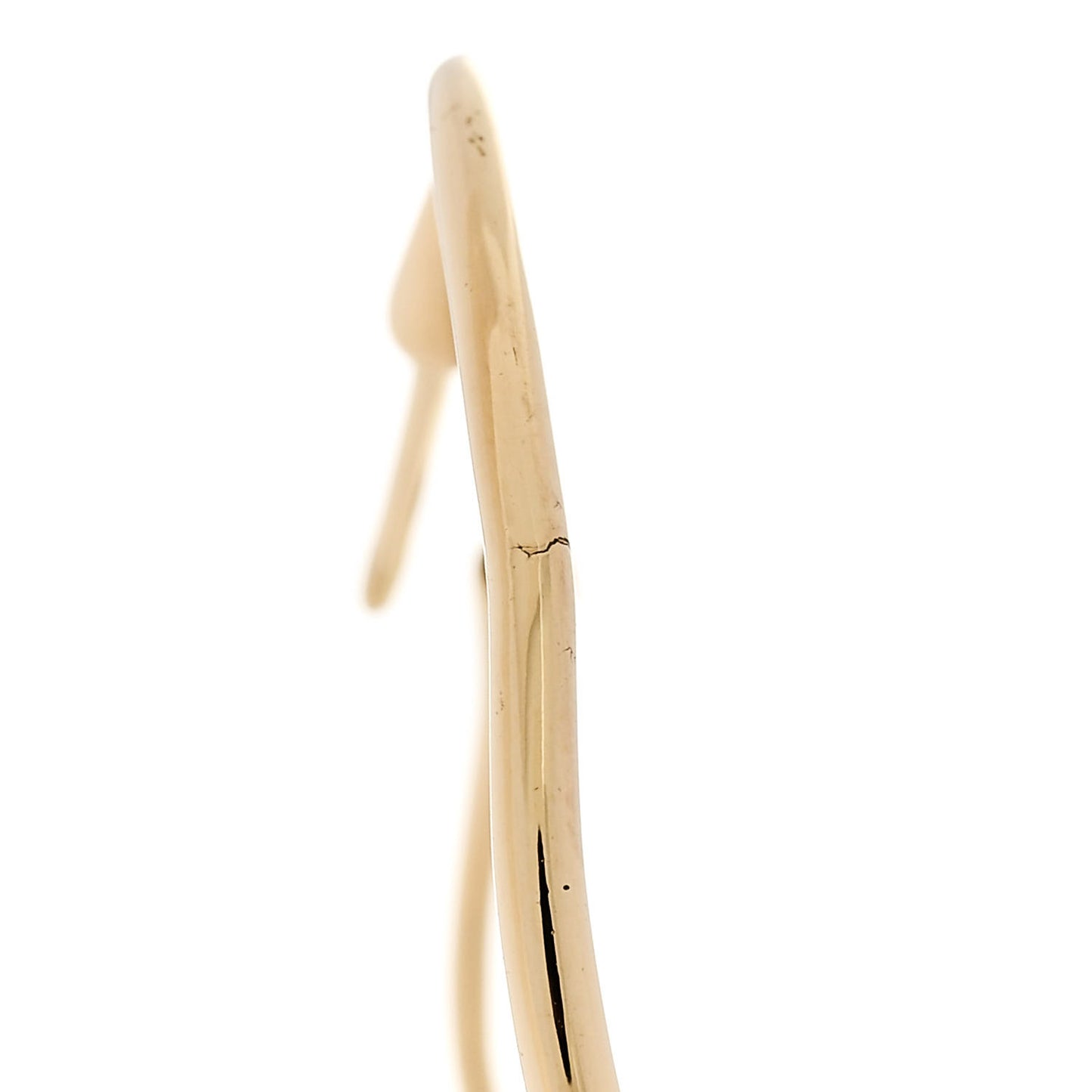 18K Yellow Gold Small Elsa Peretti Open Heart Hoop Earrings
