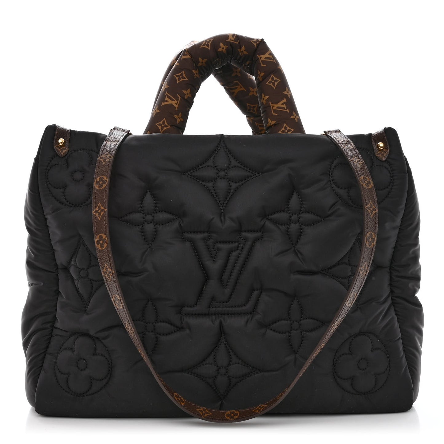 Econyl Monogram Pillow Giant Onthego MM Black