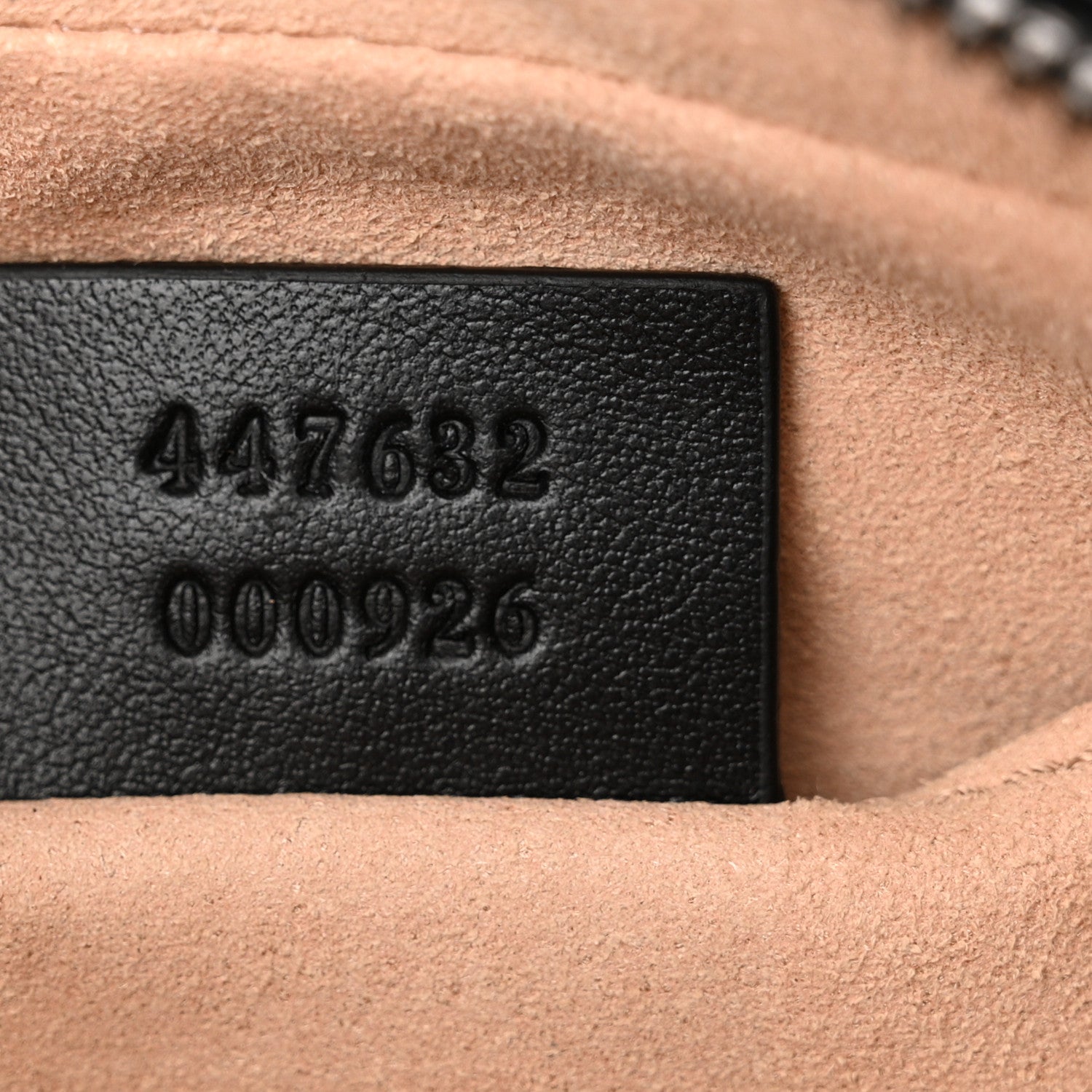 Gucci Calfskin Matelasse Small GG Marmont Chain Shoulder Bag Black 7 of 13