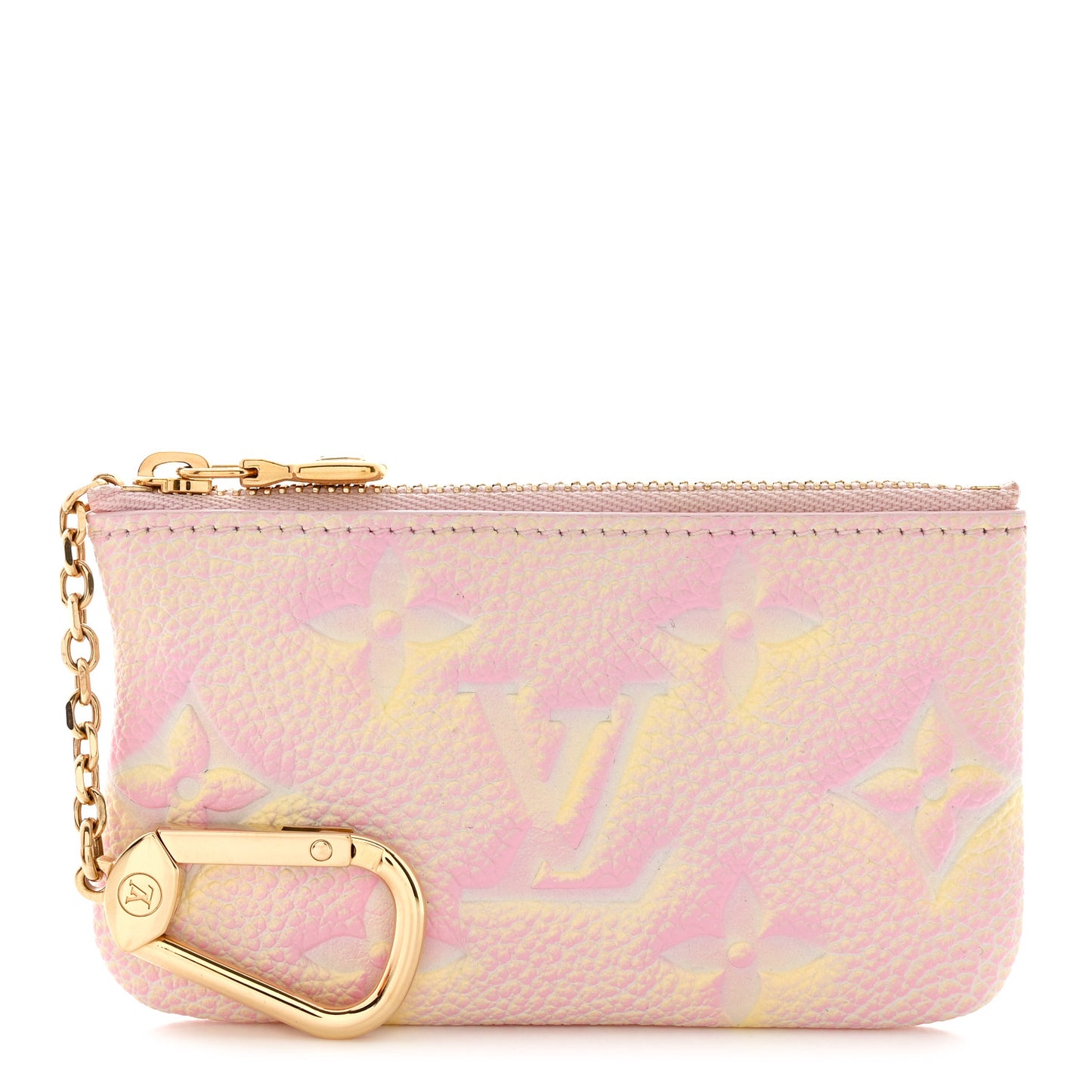 Empreinte Monogram Summer Stardust Key Pouch Pink