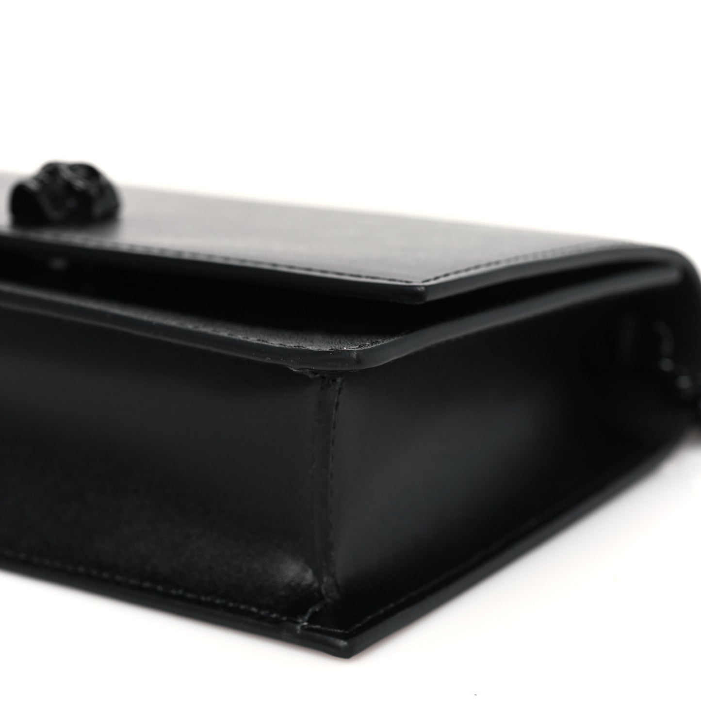 Calfskin Skull Small Crossbody Bag Black