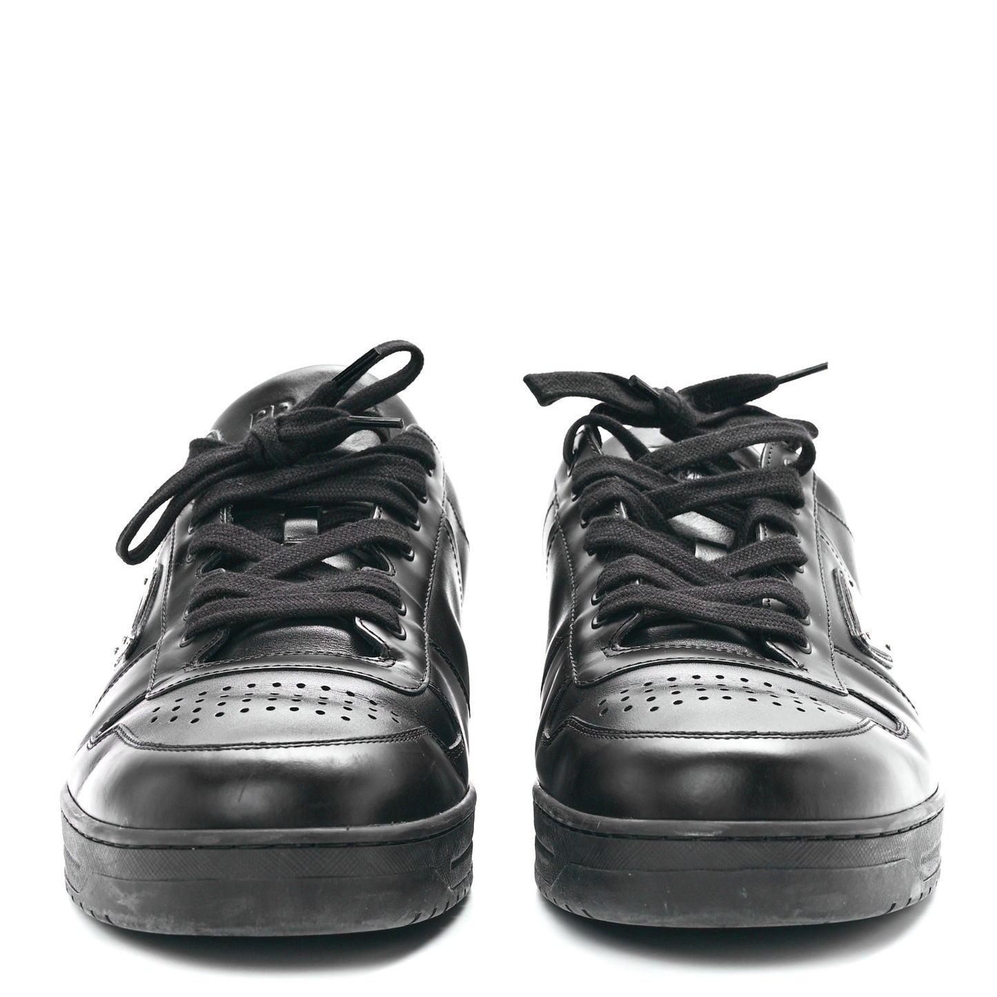Vitello Rois Metal Triangle Logo Mens Downtown Low Top Sneakers 11 Black