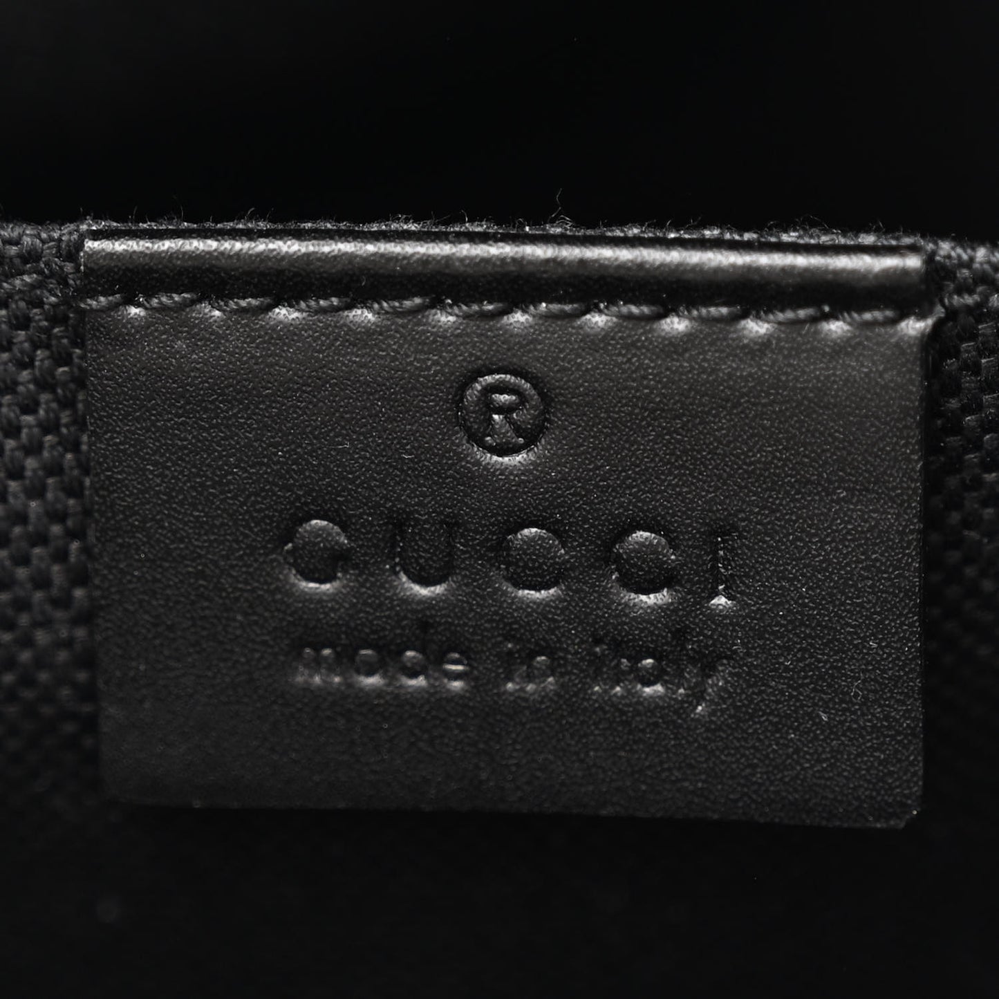 GG Supreme Monogram Web Small Flat Messenger Bag Black Grey