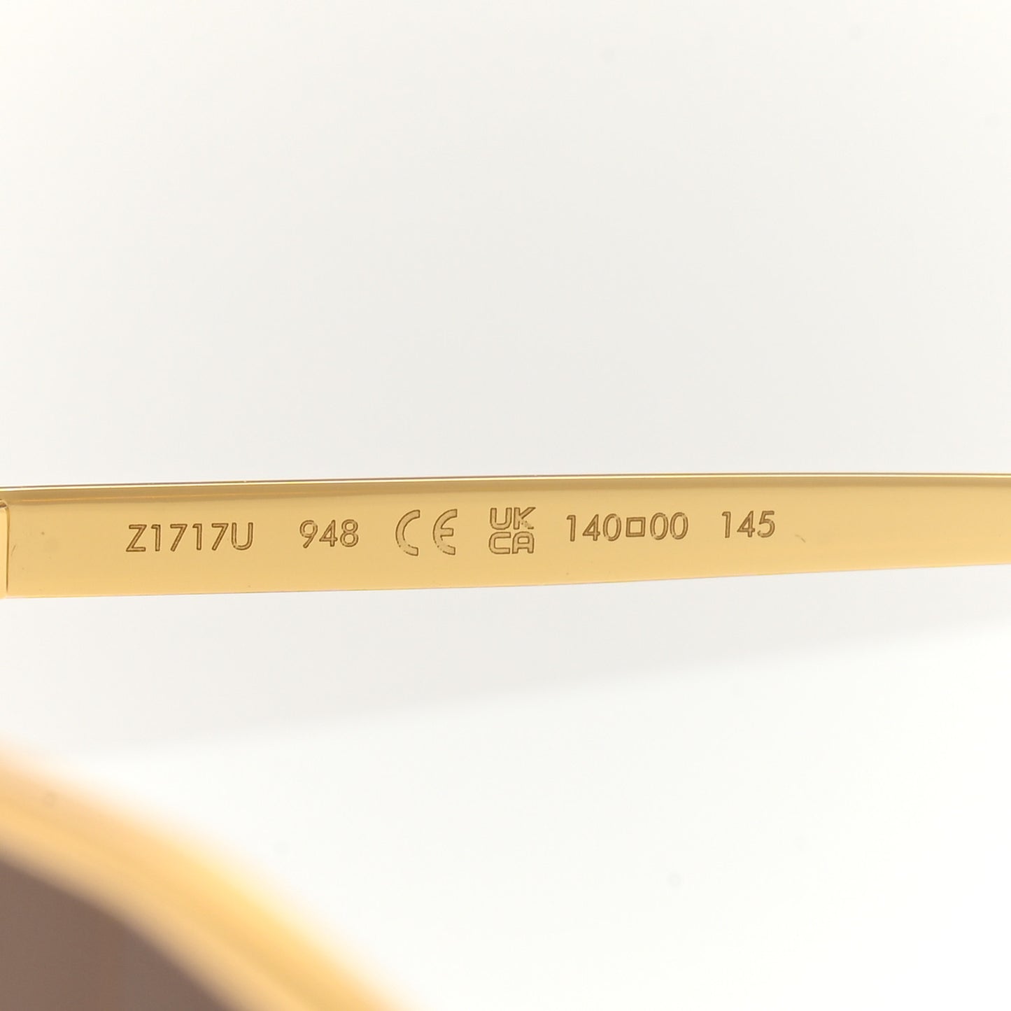Metal LV Golden Mask Sunglasses Z1717U Gold