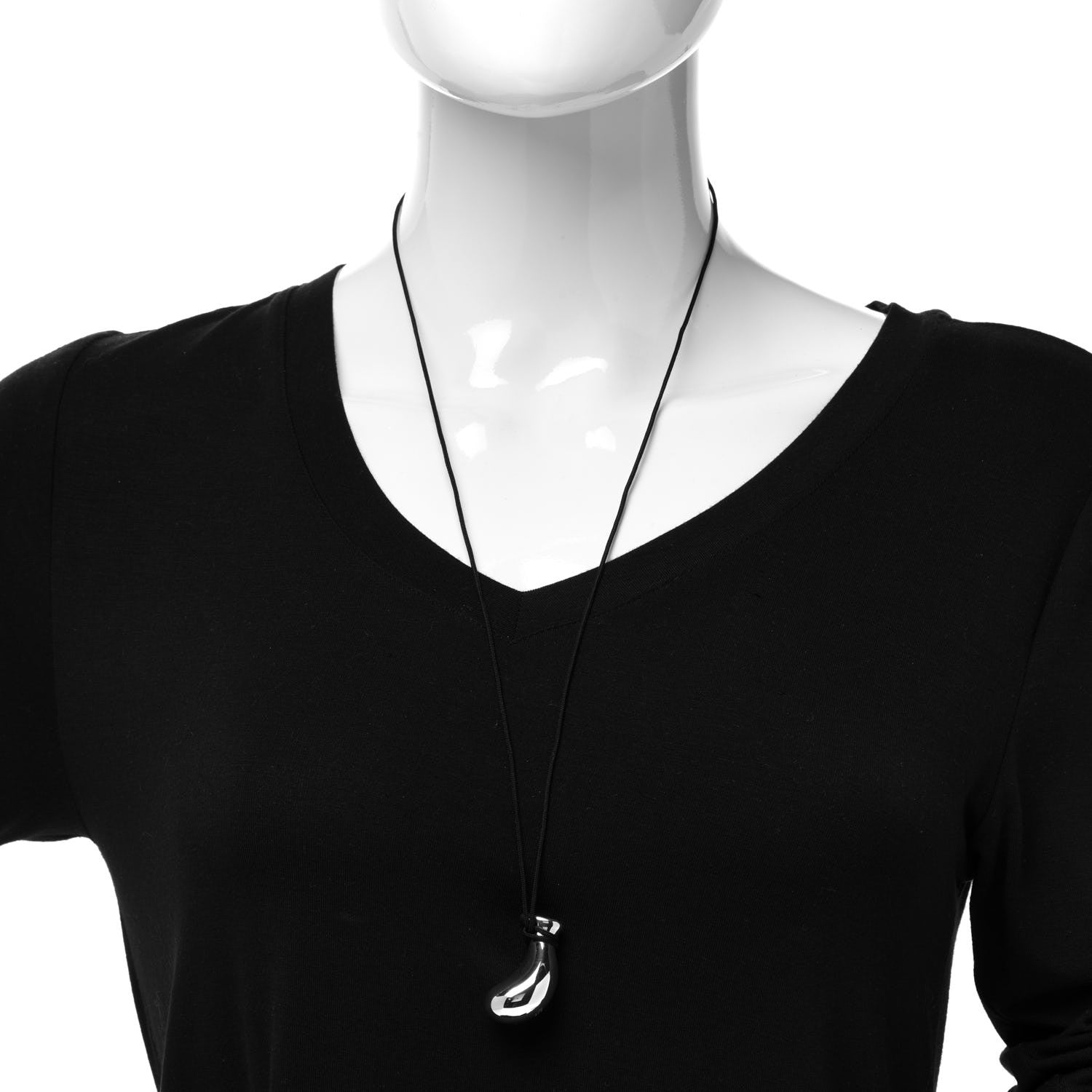 Tiffany Sterling Silver Silk Elsa Peretti Bottle Jug Pendant Necklace 2 of 6