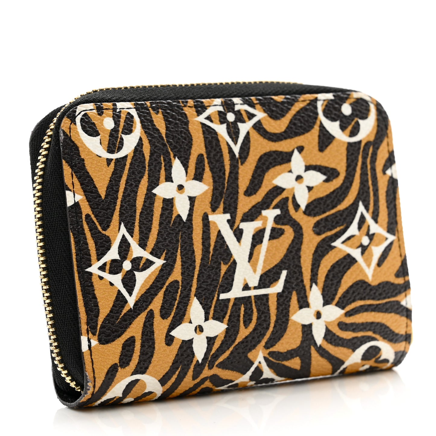 Monogram Giant Jungle Zippy Coin Purse Black