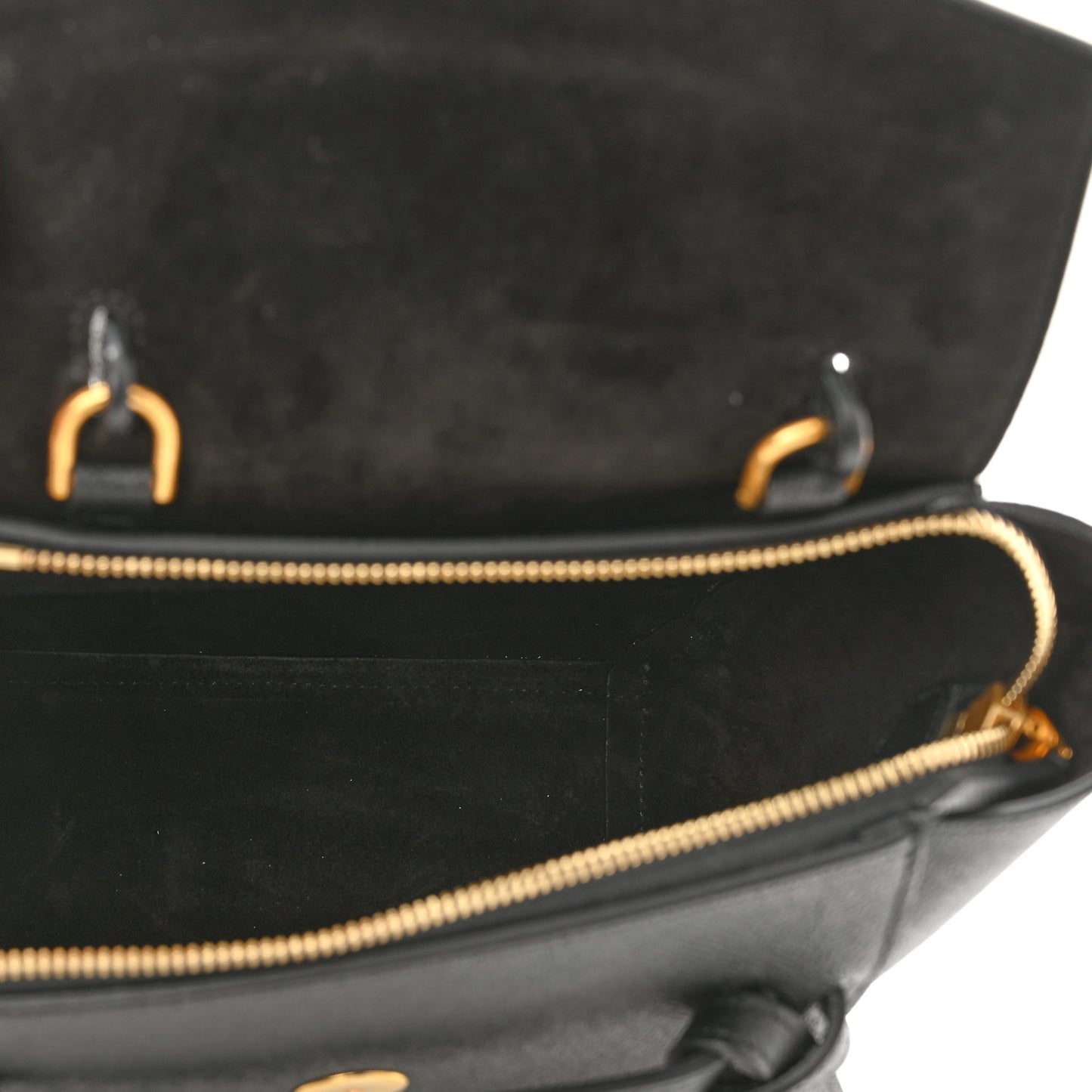 Grained Calfskin Nano Belt Bag Black