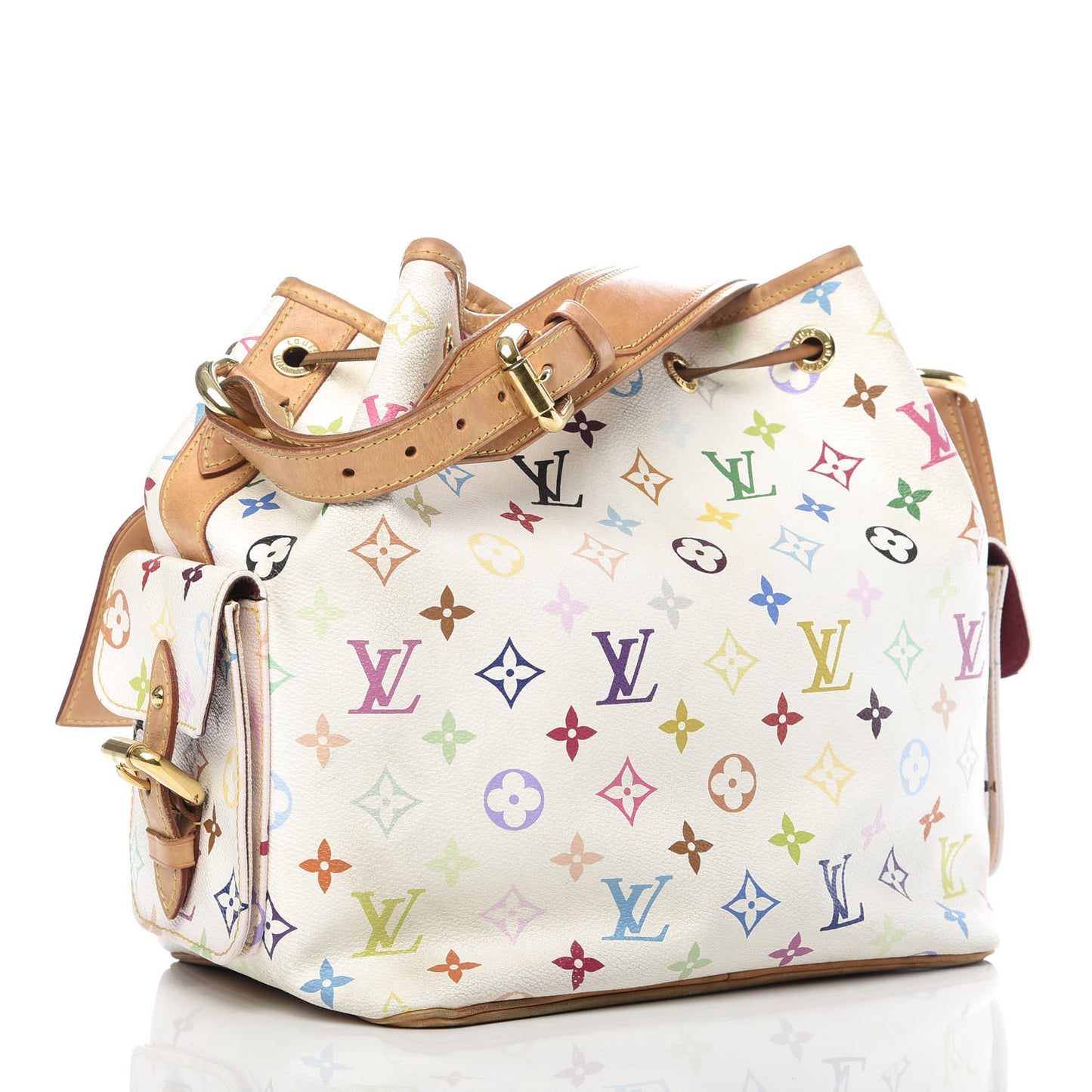Monogram Multicolor Petit Noe White
