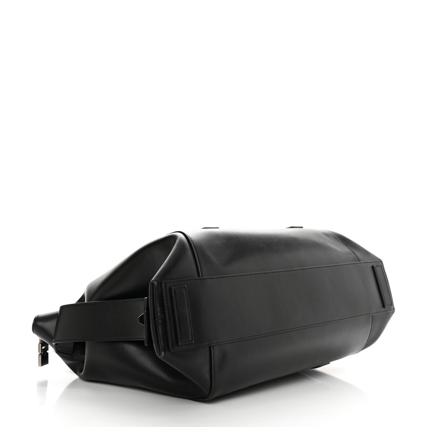 Smooth Calfskin Medium Antigona Lock Duffle Bag Black