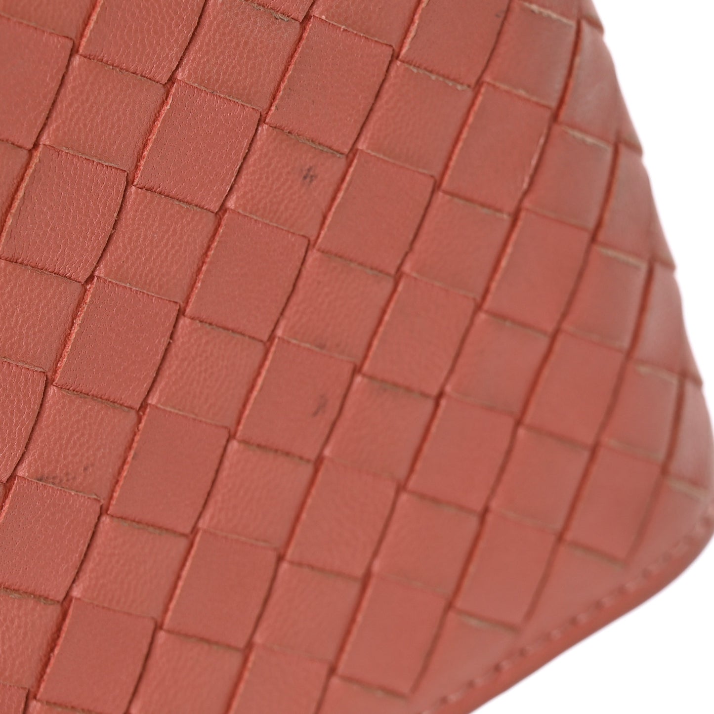 Nappa Intrecciato Half Zip Around Wallet Pompei