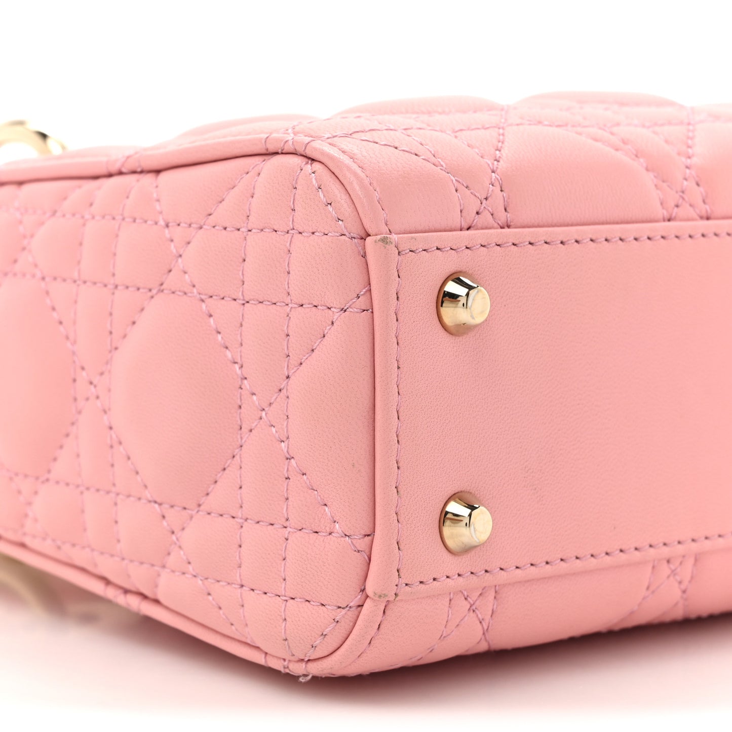 Lambskin Cannage Mini Lady Dior Melacoton