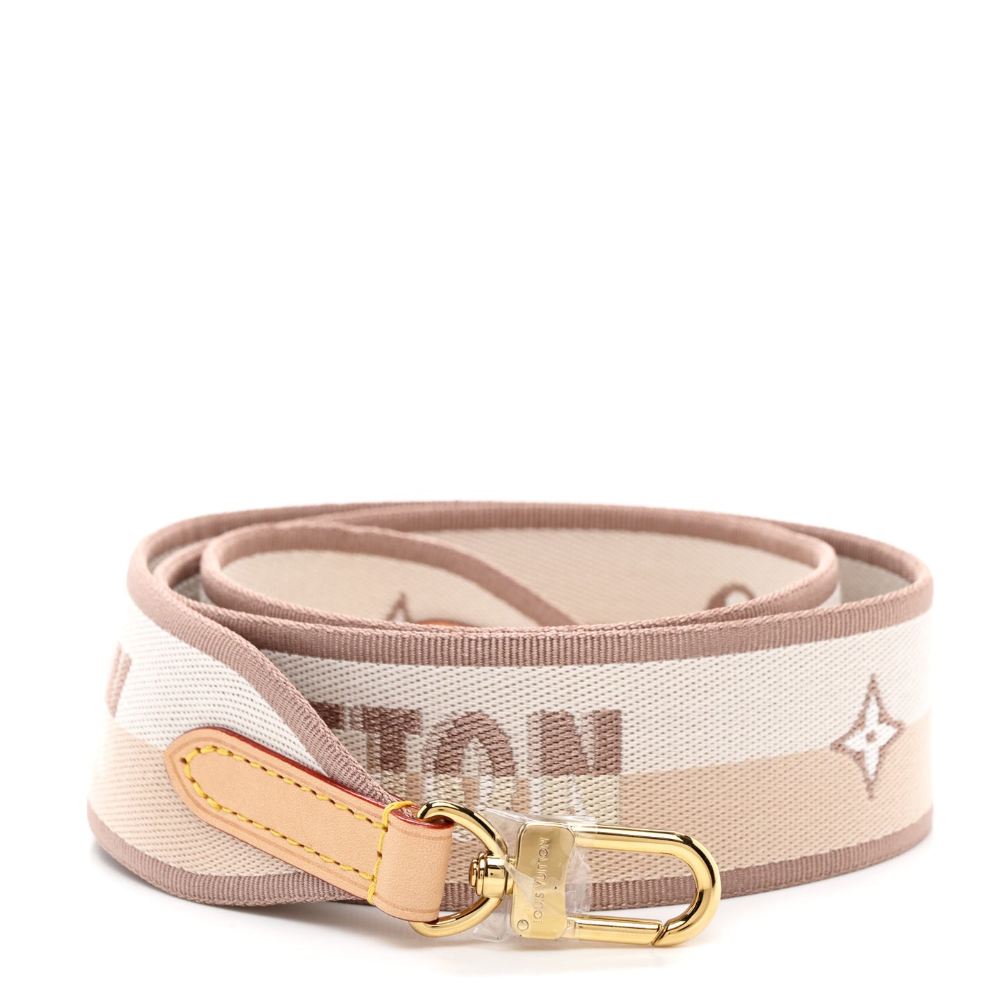 Jacquard Mini Cluny Shoulder Strap Beige