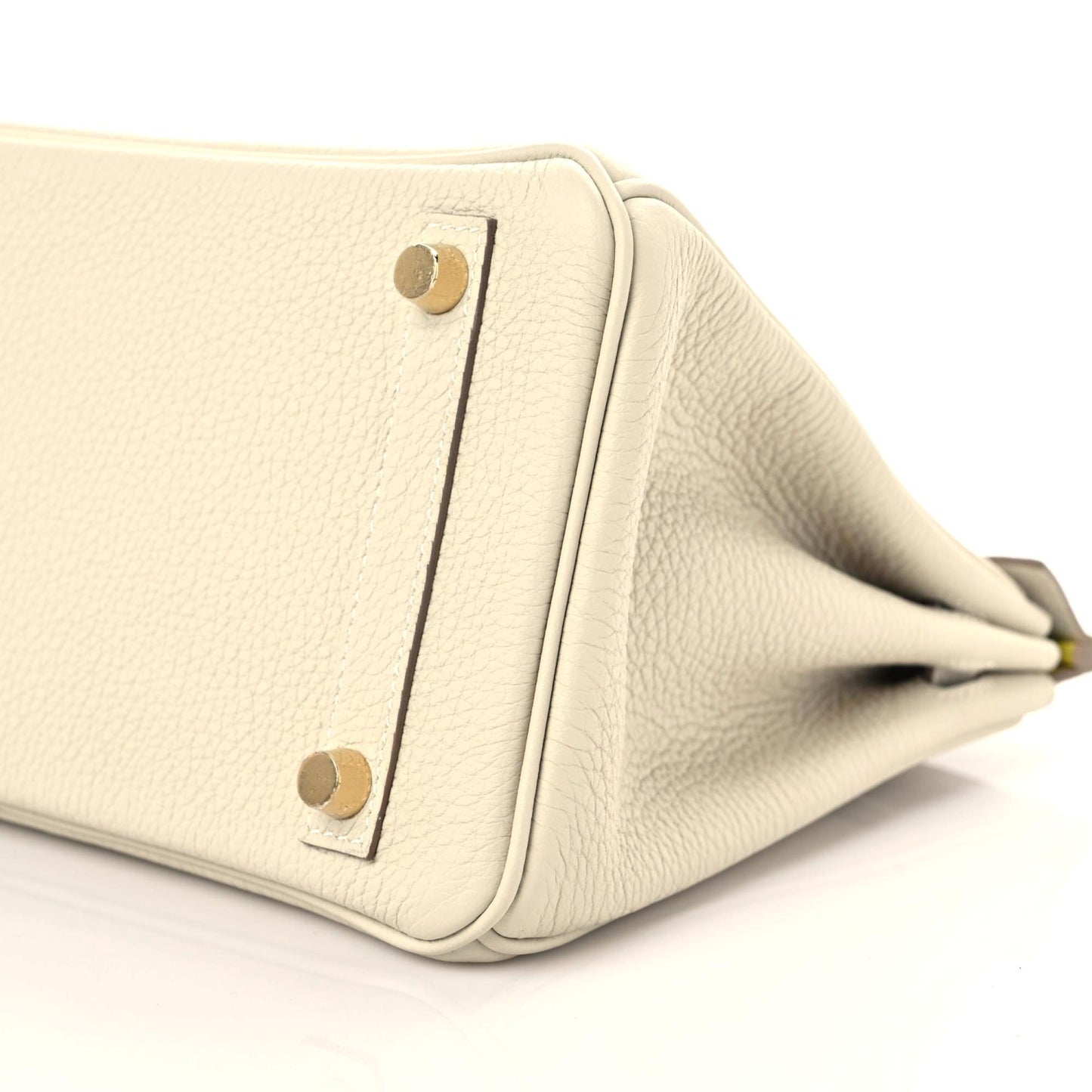 Togo Horseshoe Birkin 25 Craie Lime