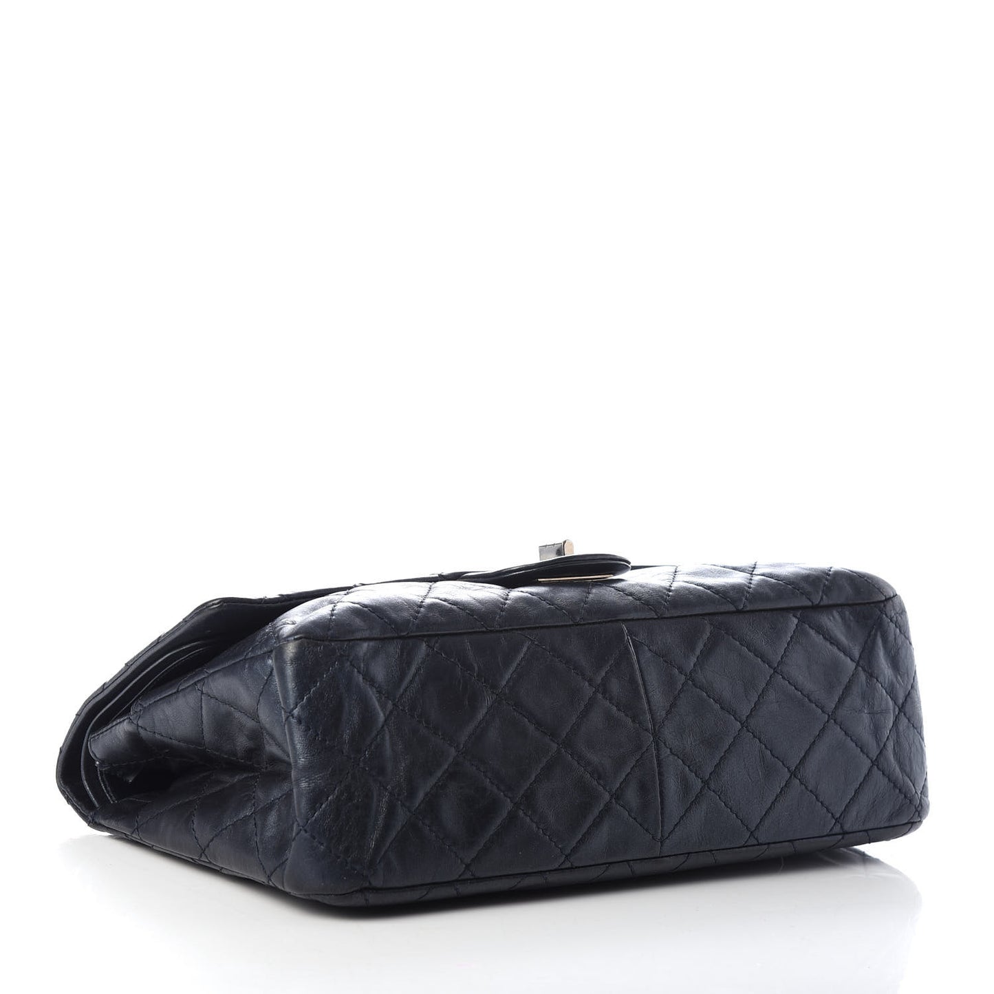 Metallic Aged Calfskin Quilted 2.55 Reissue 227 Flap Blue