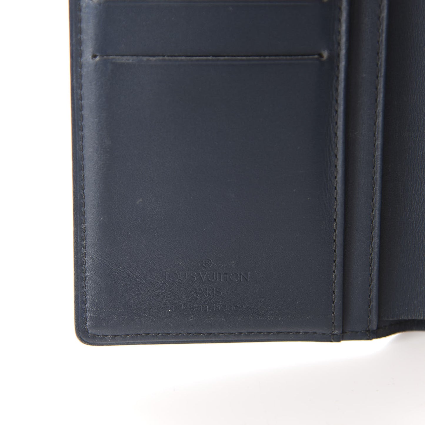 Mat Monogram French Purse Wallet Blue