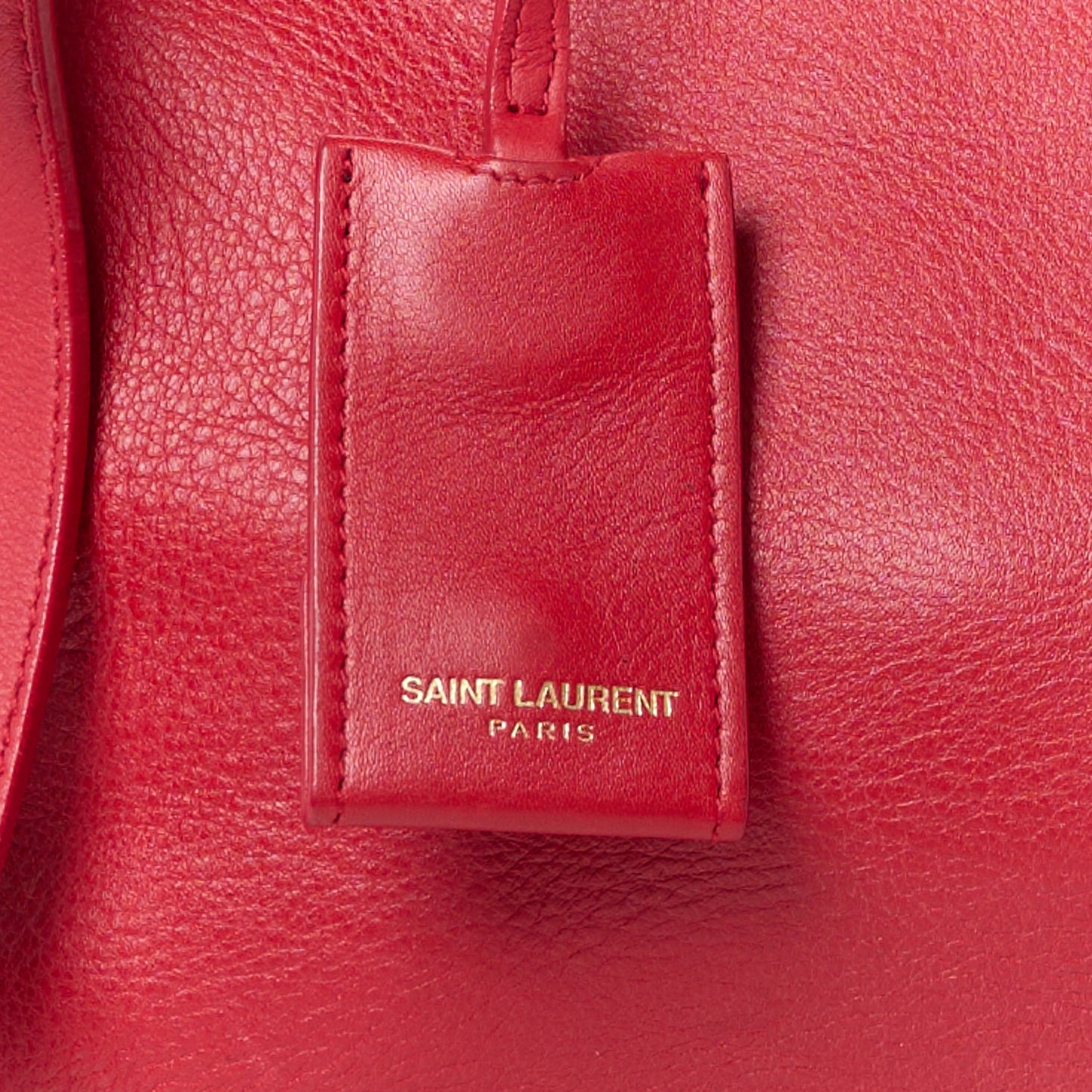 Calfskin Small Classic Y Cabas Red