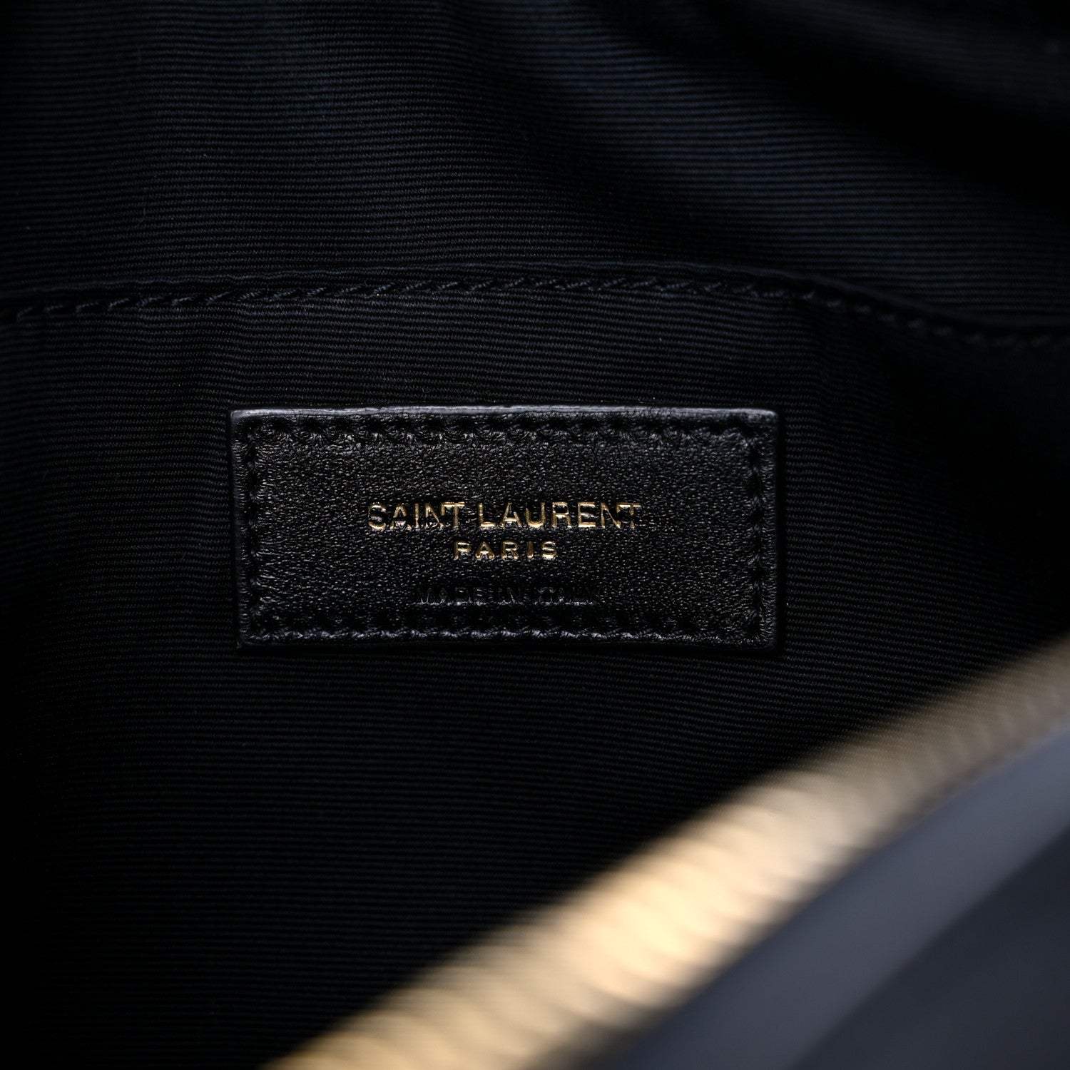 Saint Laurent Calfskin Matelasse Monogram Lou Camera Bag Navy 6 of 12