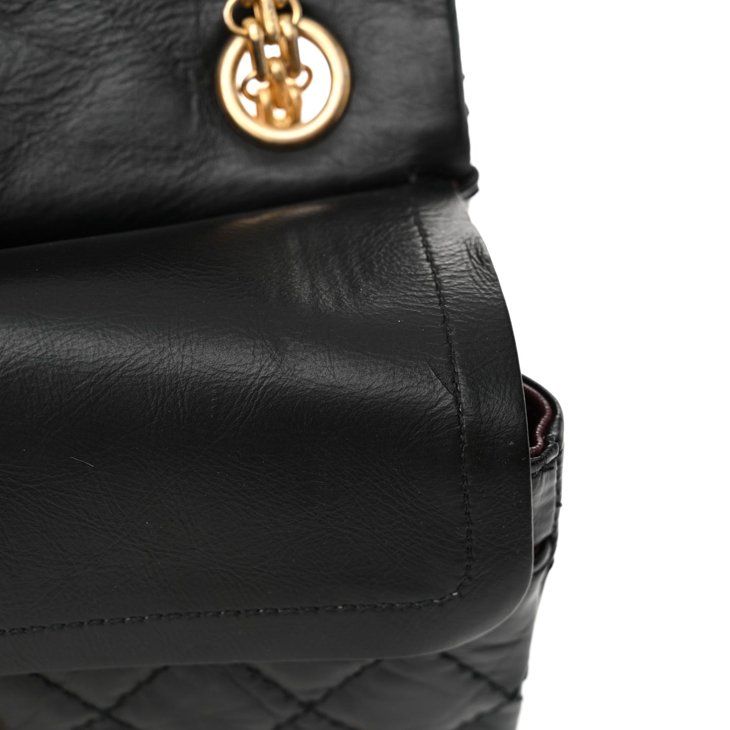 Aged Calfskin Lucky Charms 2.55 Reissue 224 Flap Black