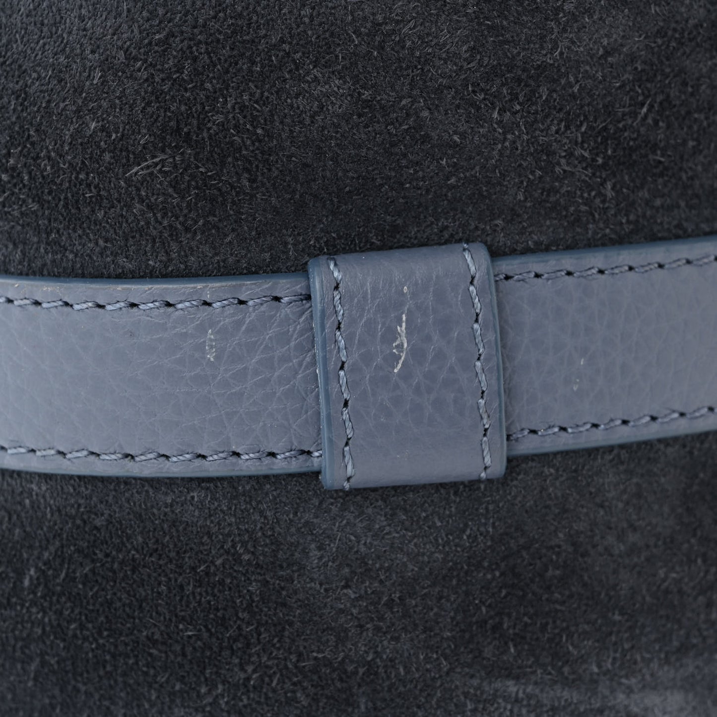 Suede Small Marcie Saddle Bag Graphite Navy