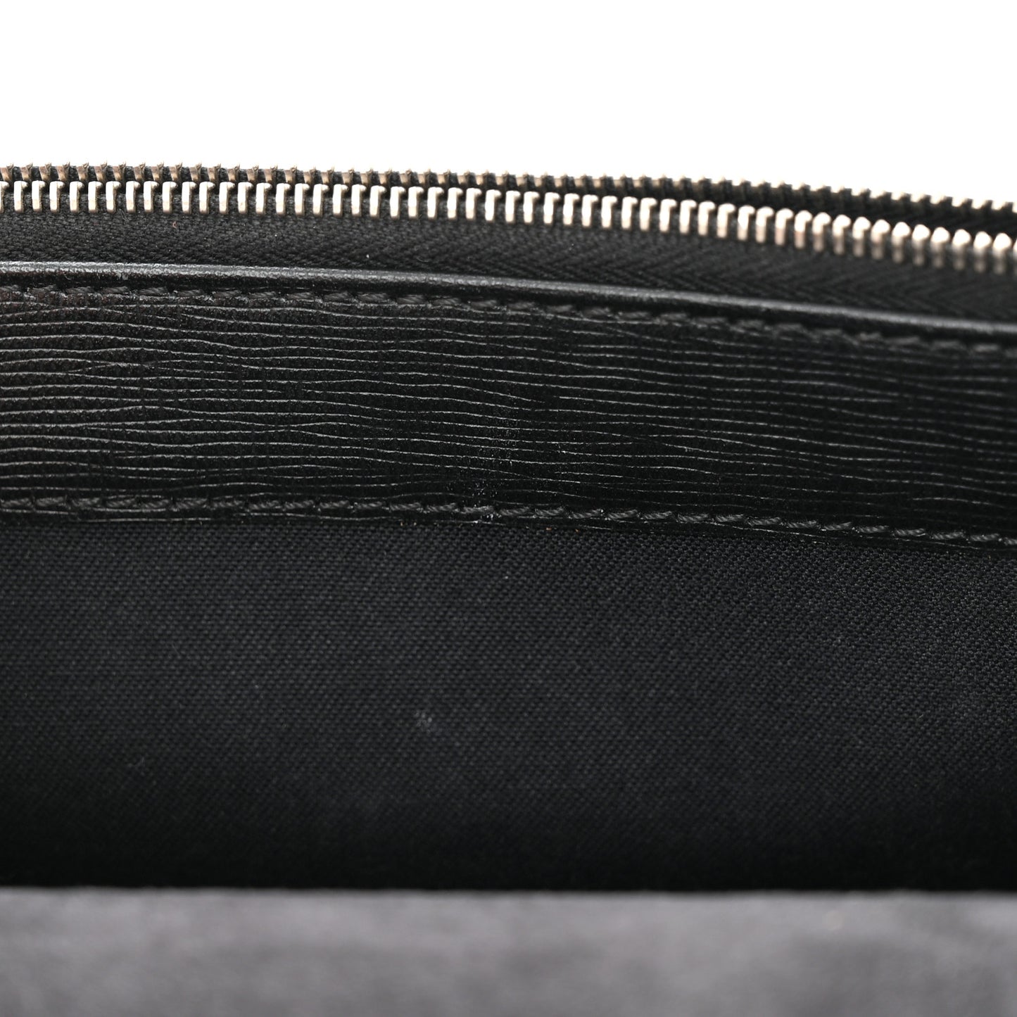 Vitello Elite Mink Fur Studded Karlito Tube Wallet on Chain Black