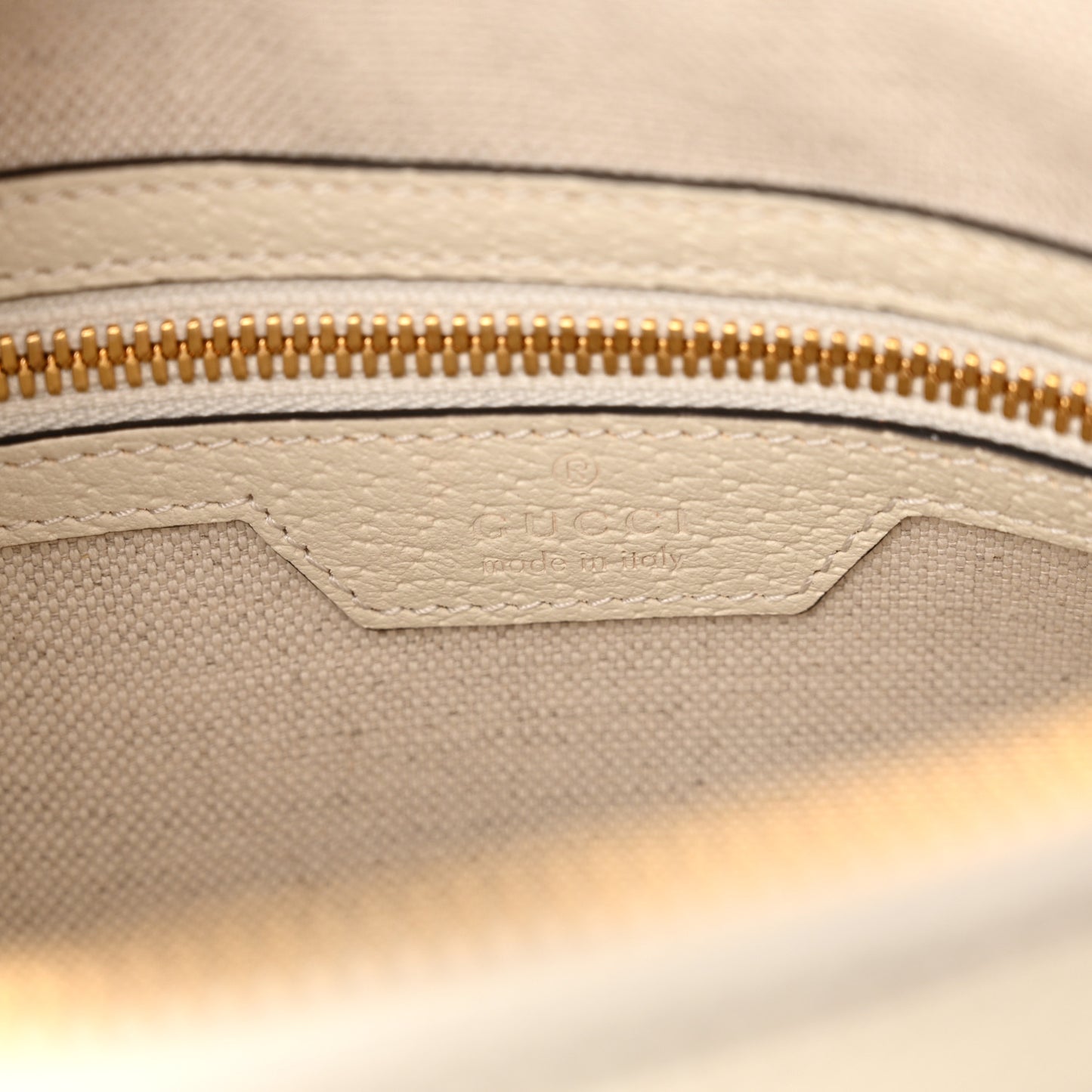 GG Supreme Monogram Web Large Ophidia Shoulder Bag Beige Ebony Mystic White