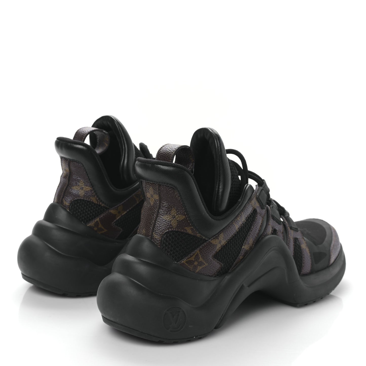 Calfskin Patent Monogram LV Archlight Sneakers 40 Black