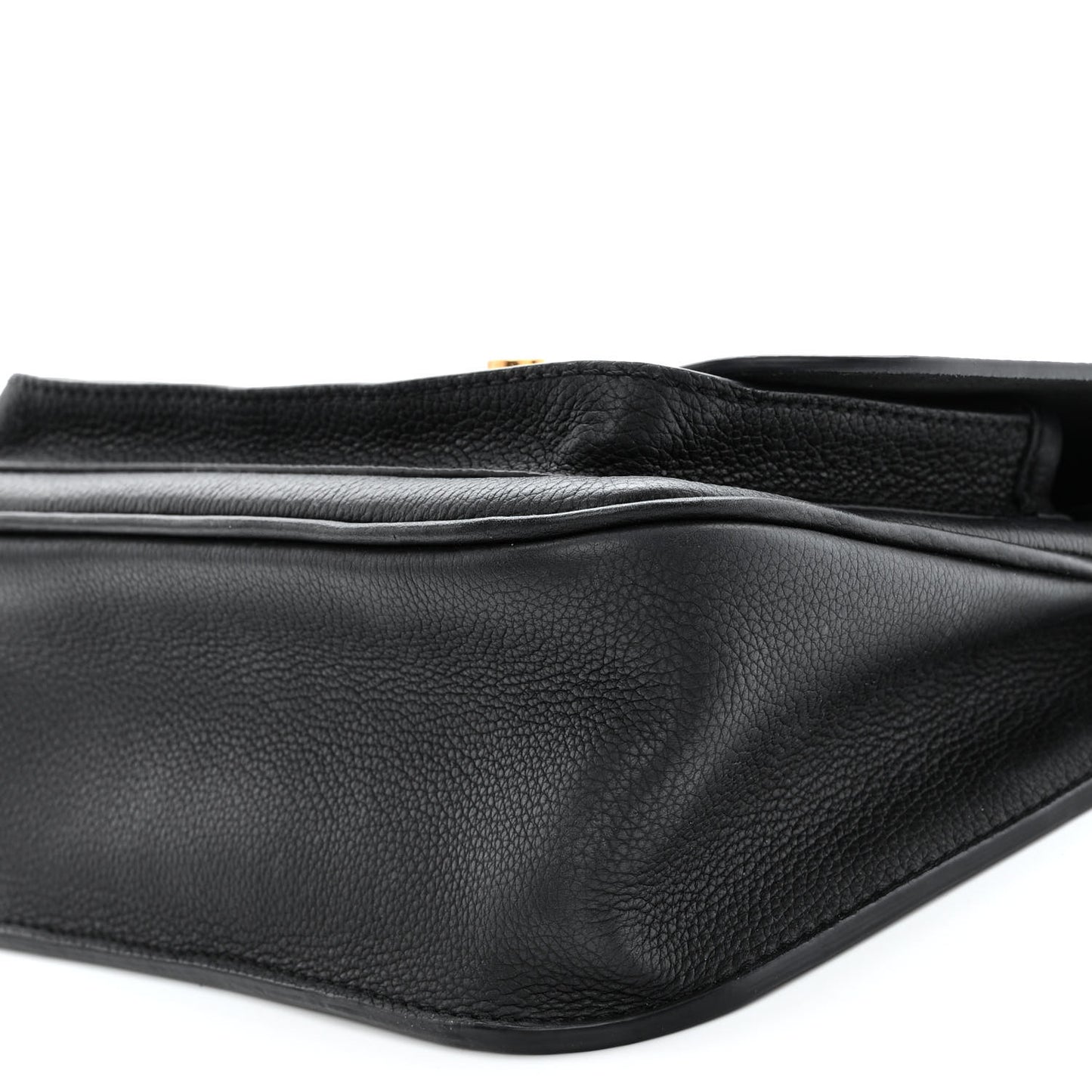 Grained Calfskin Lockme Chain Bag PM Black