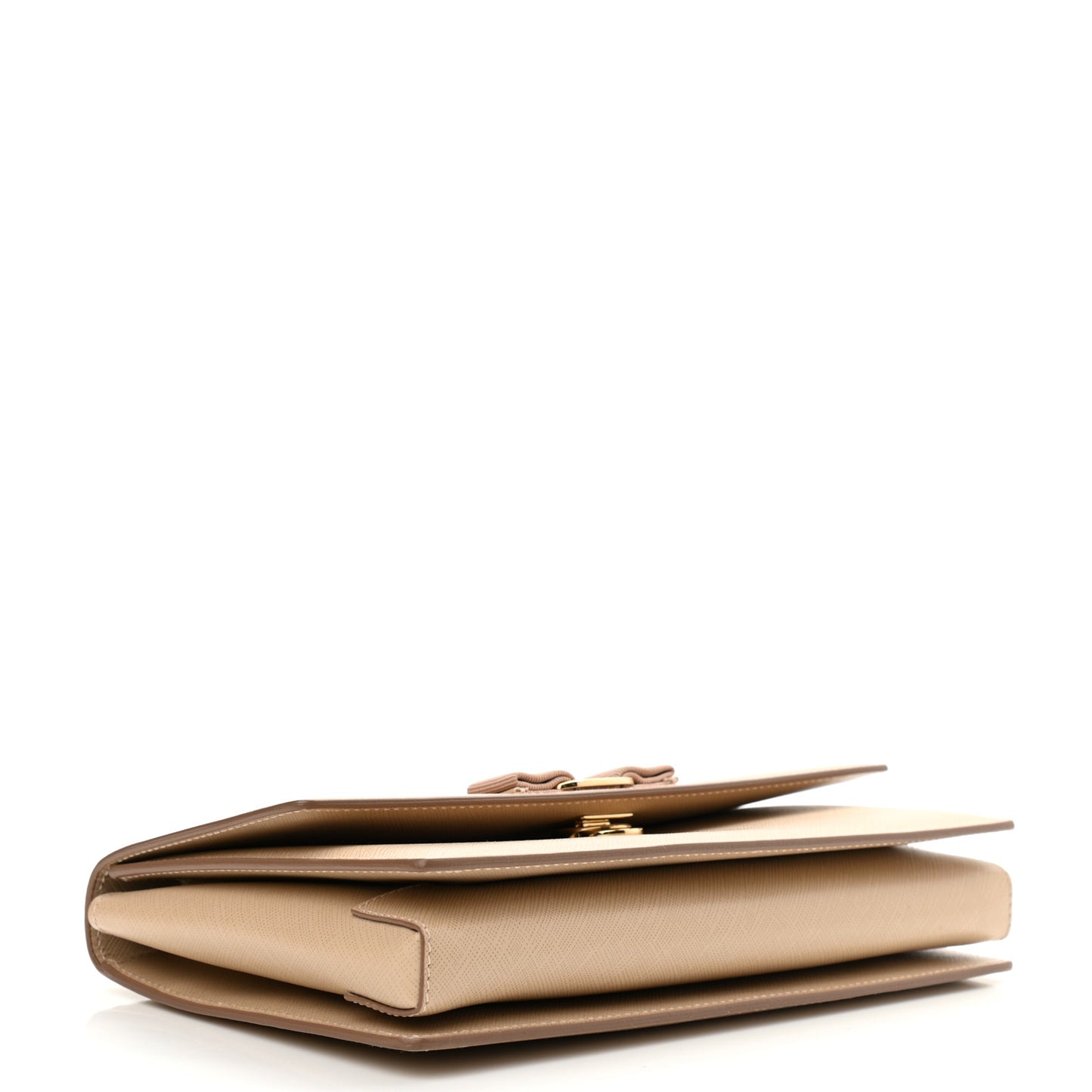 Hammered Calfskin Vara Bow Chain Bag New Bisque
