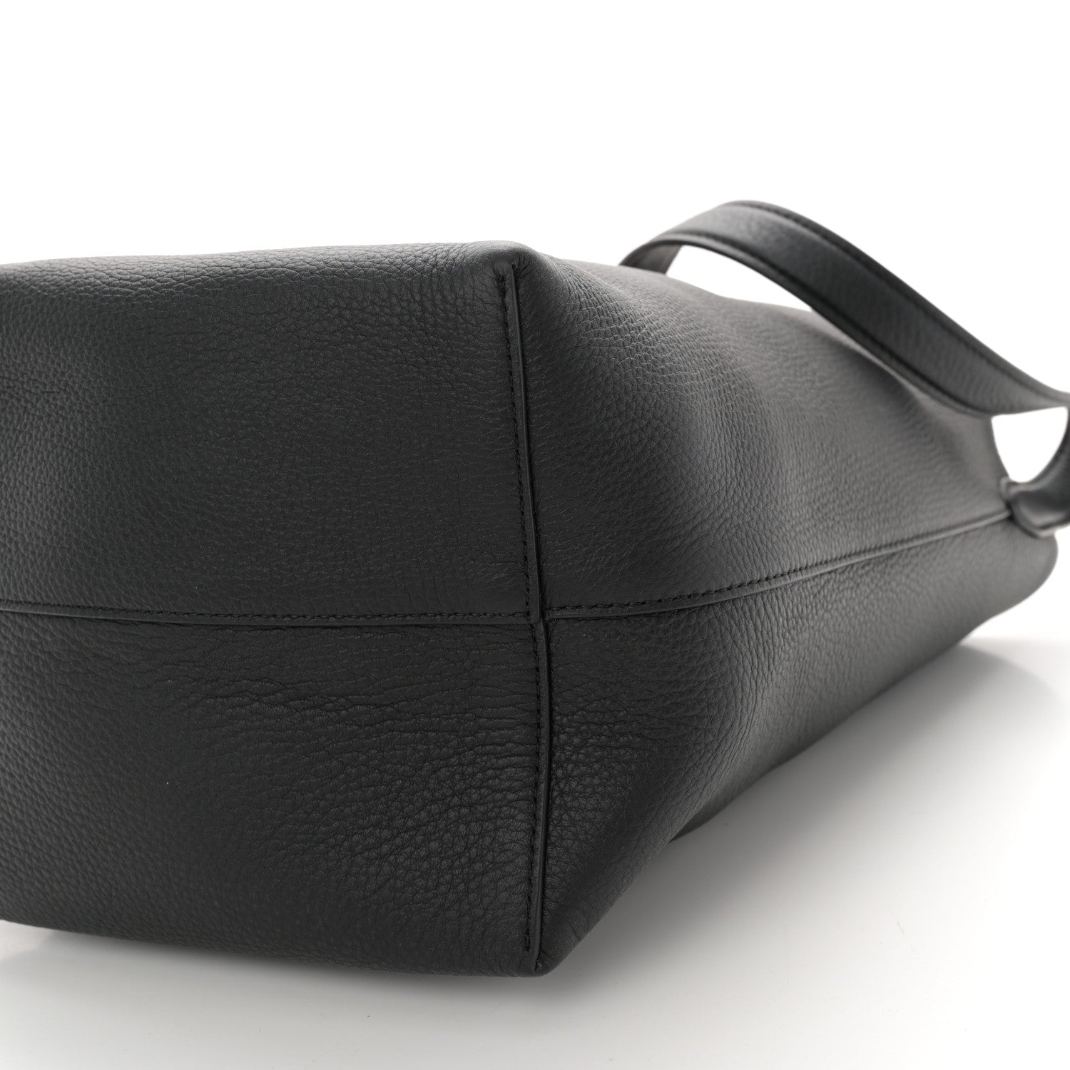 The Row Grained Calfskin Medium N/S Park Tote Black 9 of 10