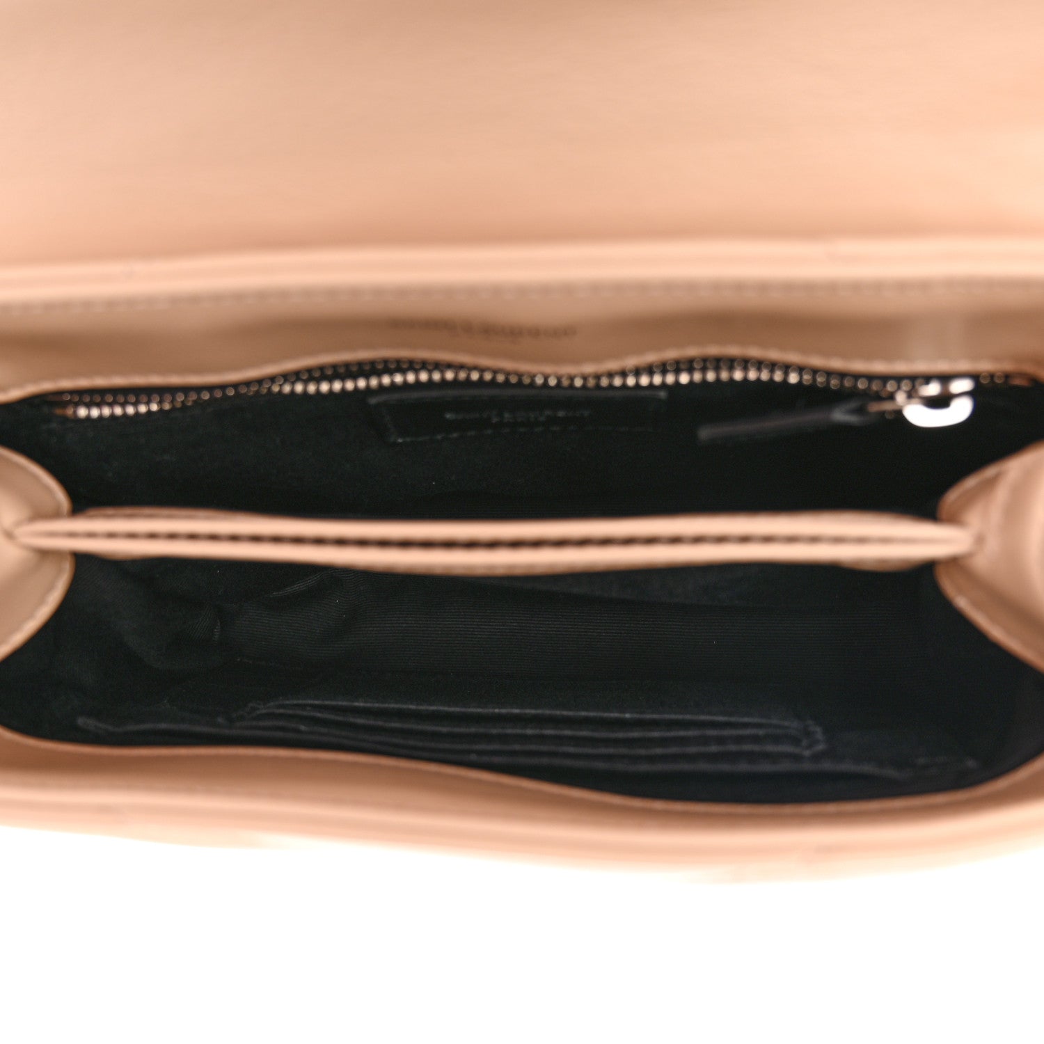 Saint Laurent Calfskin Y Quilted Monogram Toy Loulou Crossbody Bag Nude Powder 4 of 13