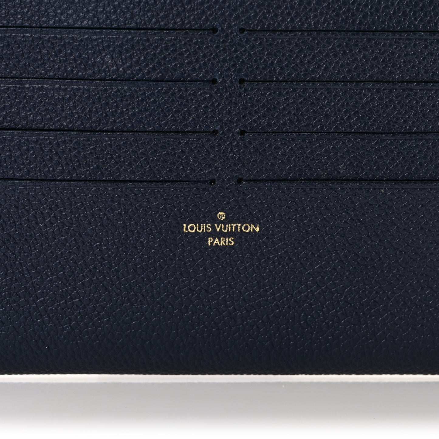 Calfskin Felicie Chain Wallet Card Holder Insert Marine Rouge