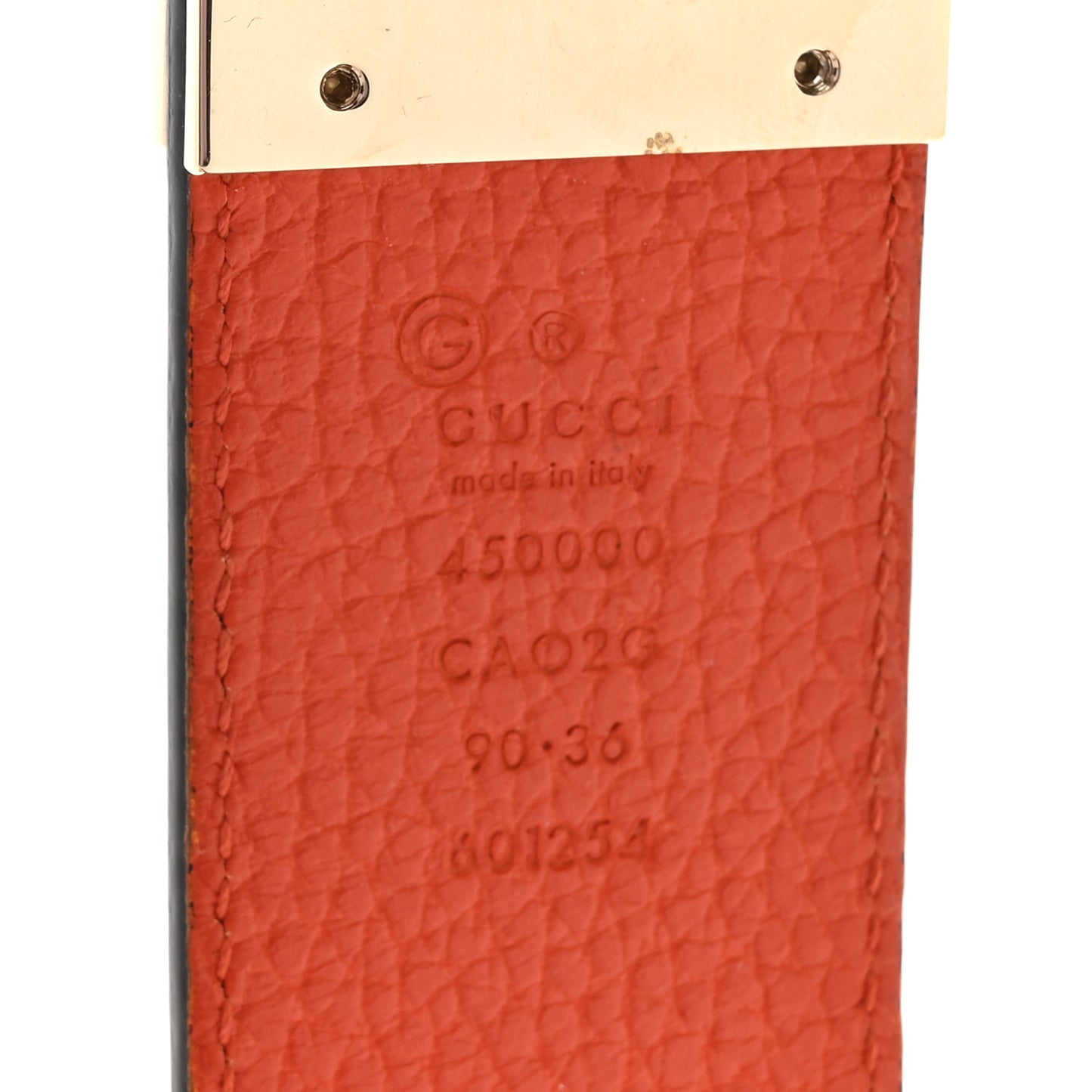 Calfskin 1973 Reversible Belt 90 36 Black Sun Orange