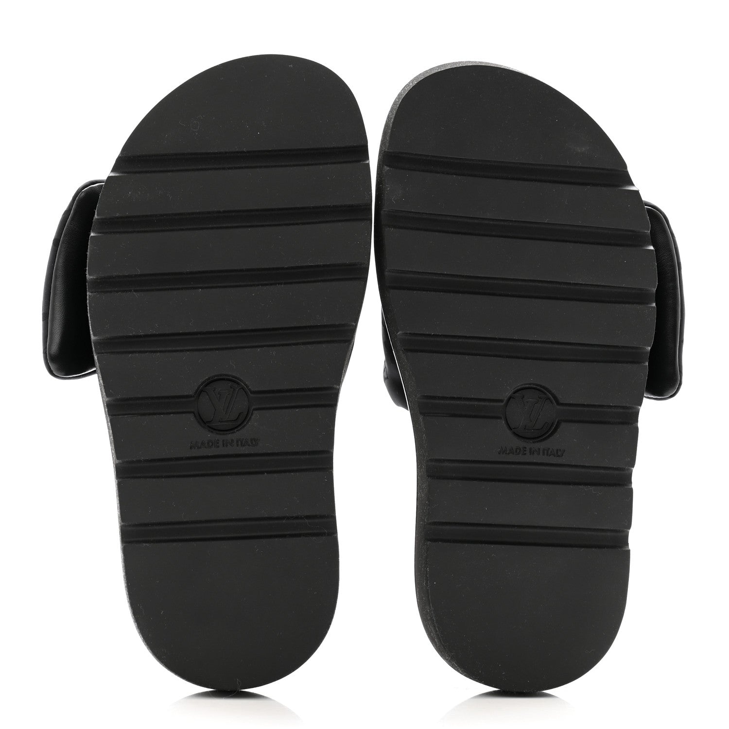 Louis Vuitton Nylon Monogram Womens Pool Pillow Comfort Mules 37 Black 5 of 9