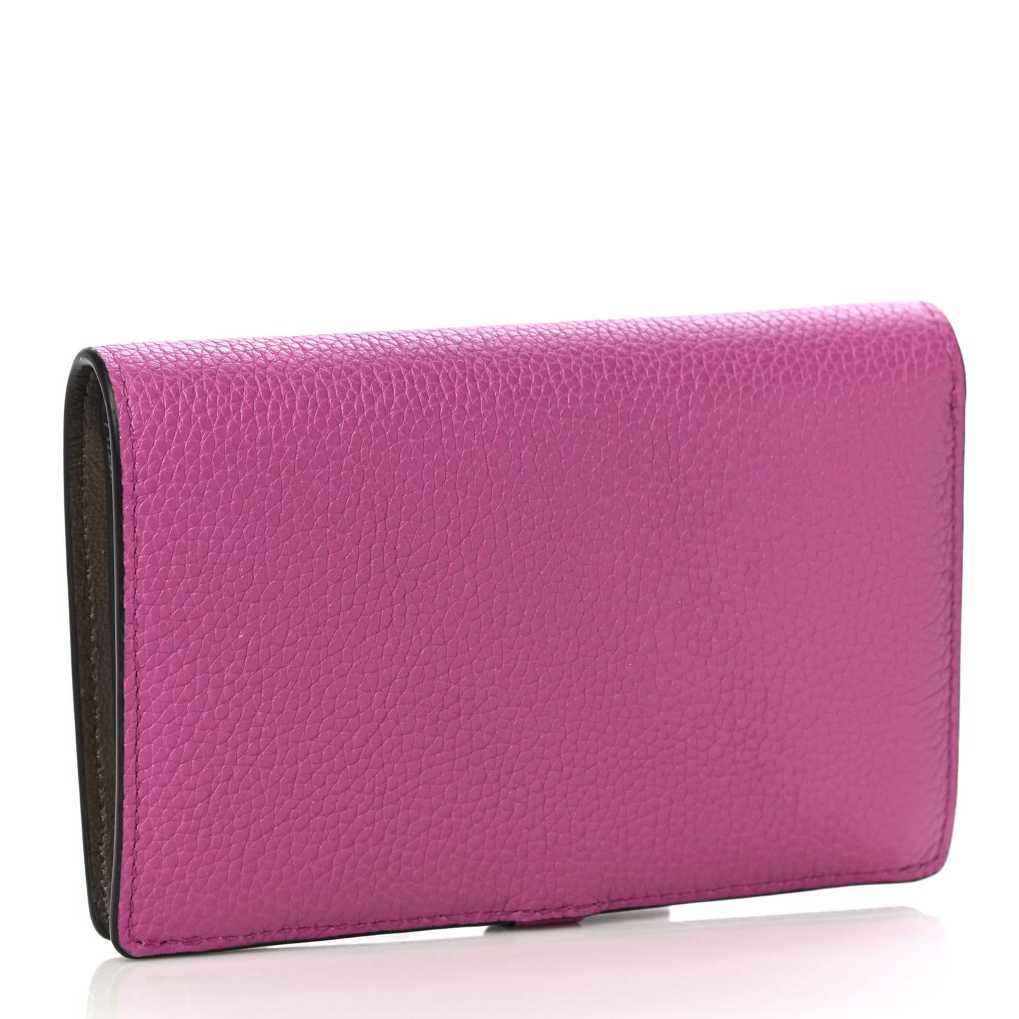 Cross Grain Calfskin Tree Wallet Pink