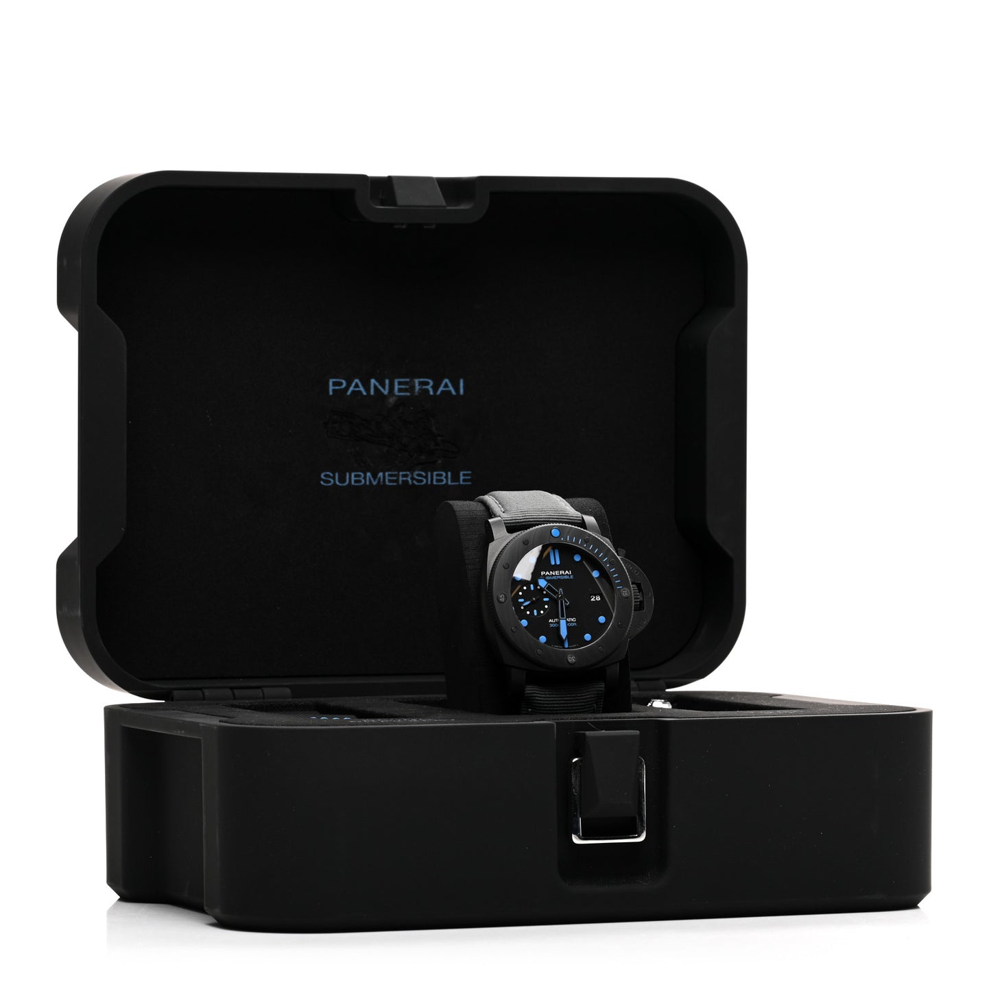Carbotech Fabric 47mm Luminor Submersible Automatic Watch Black PAM02616