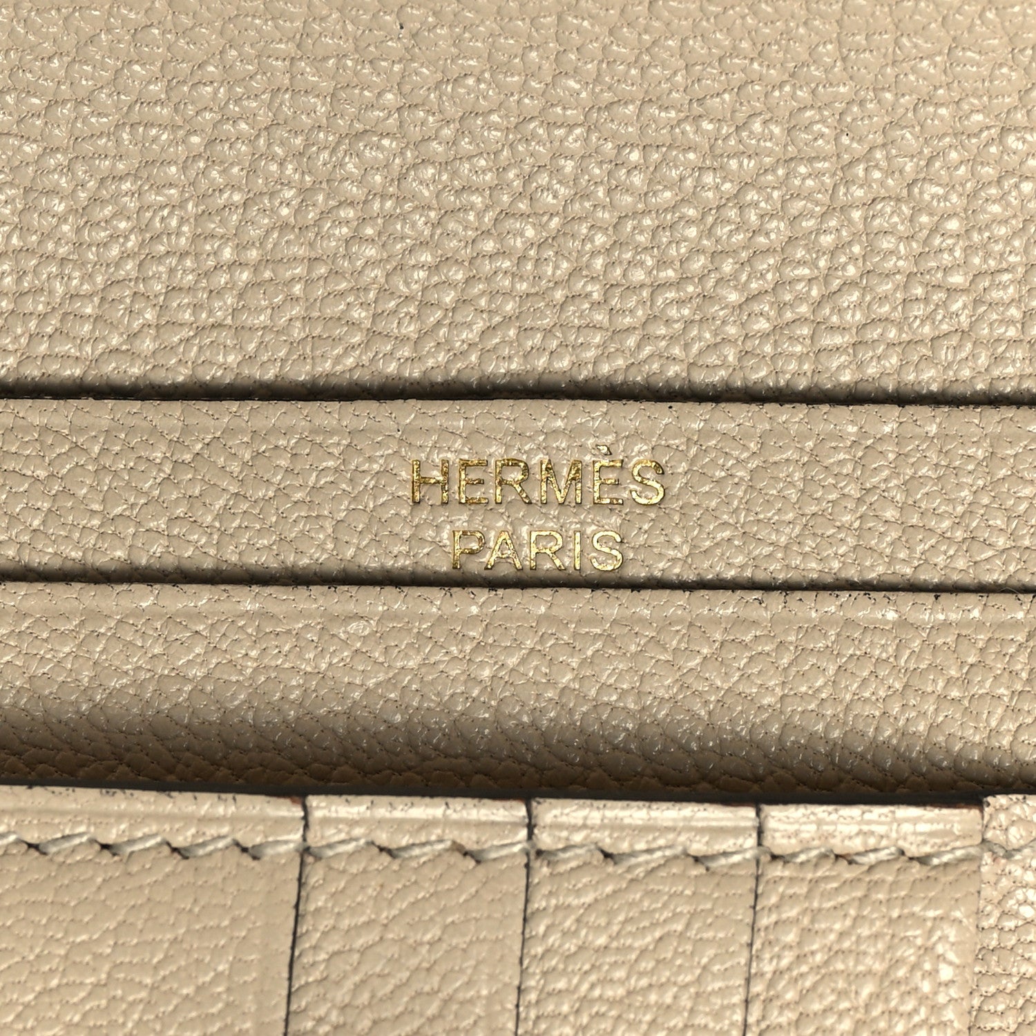 Hermes Ostrich Bearn Compact Wallet Trench 7 of 13