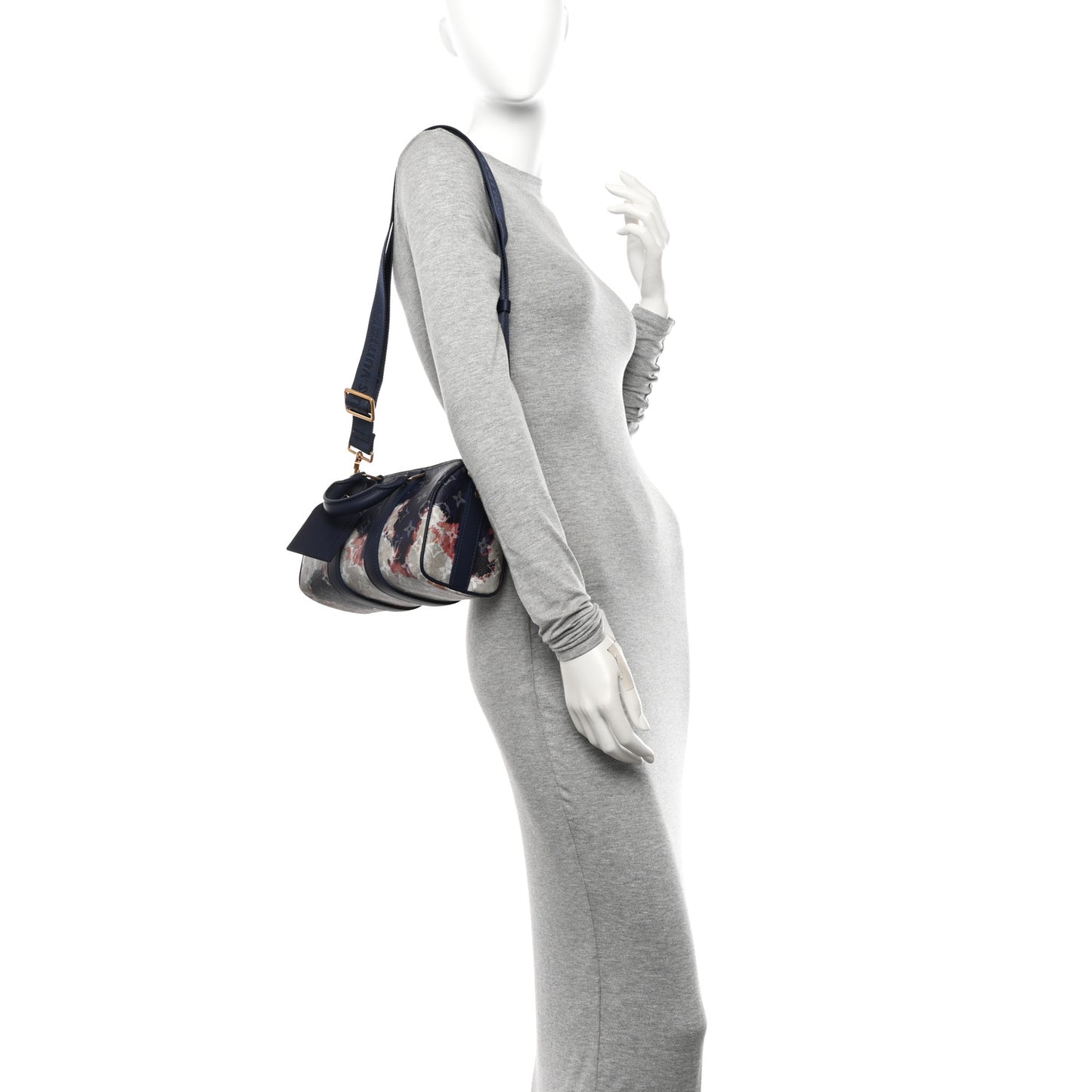 Monogram Bleach Keepall Bandouliere 25 Ink Blue