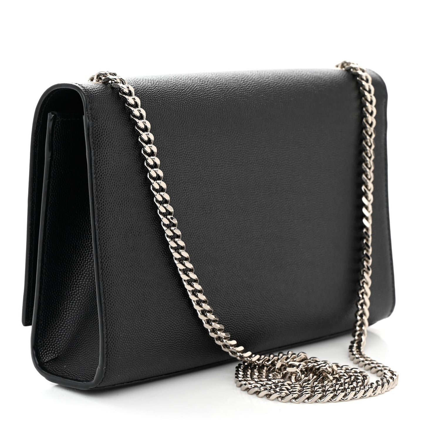 Grain De Poudre Medium Classic Monogram Kate Satchel Black