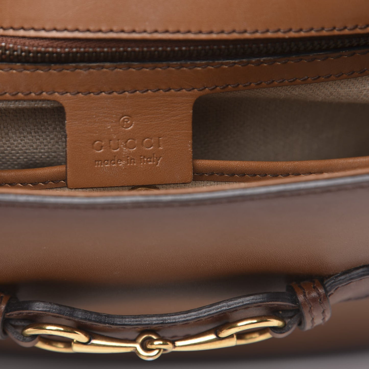 Calfskin Medium Lady Web Shoulder Bag Cuir