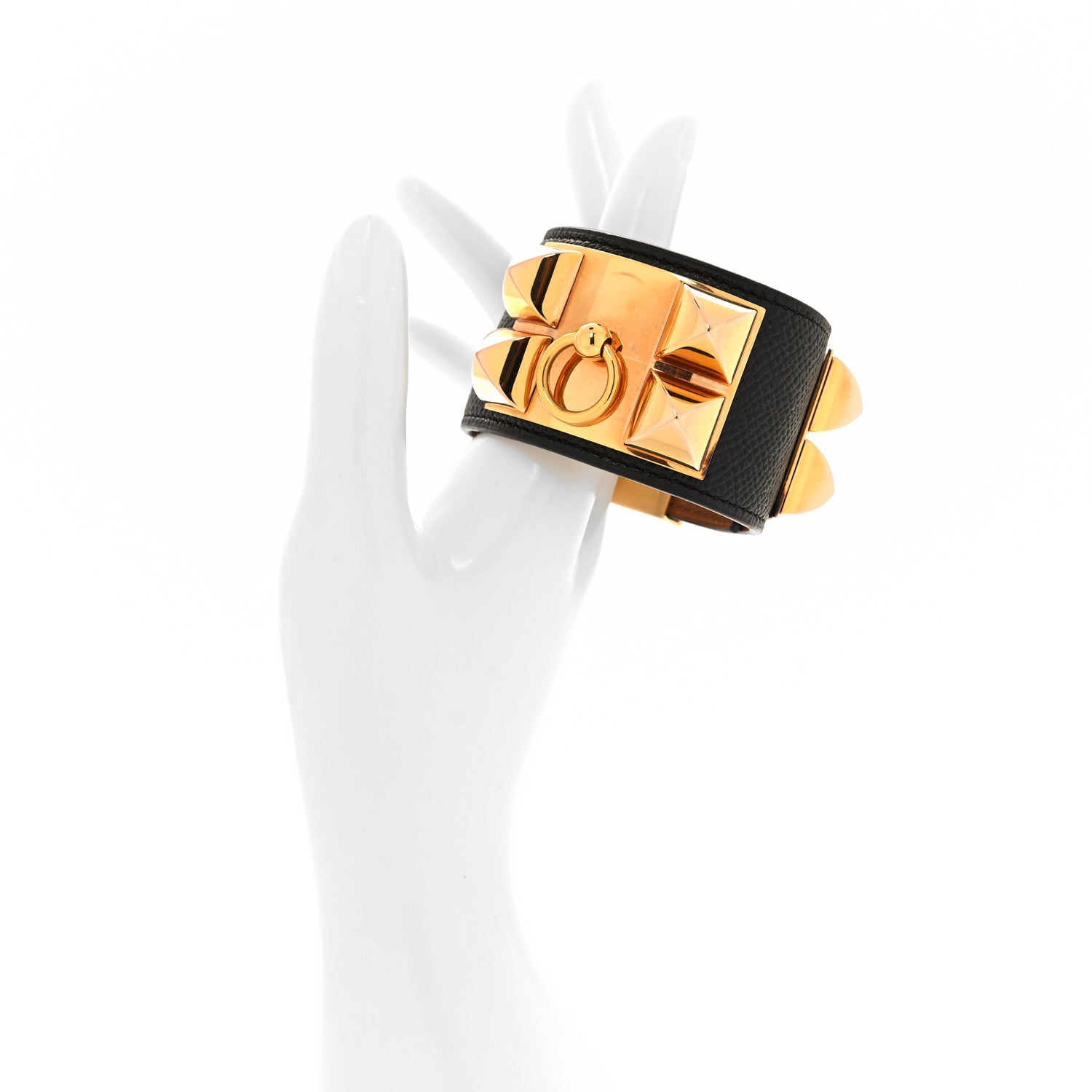 Hermes Epsom Collier de Chien CDC Bracelet S Black 2 of 5