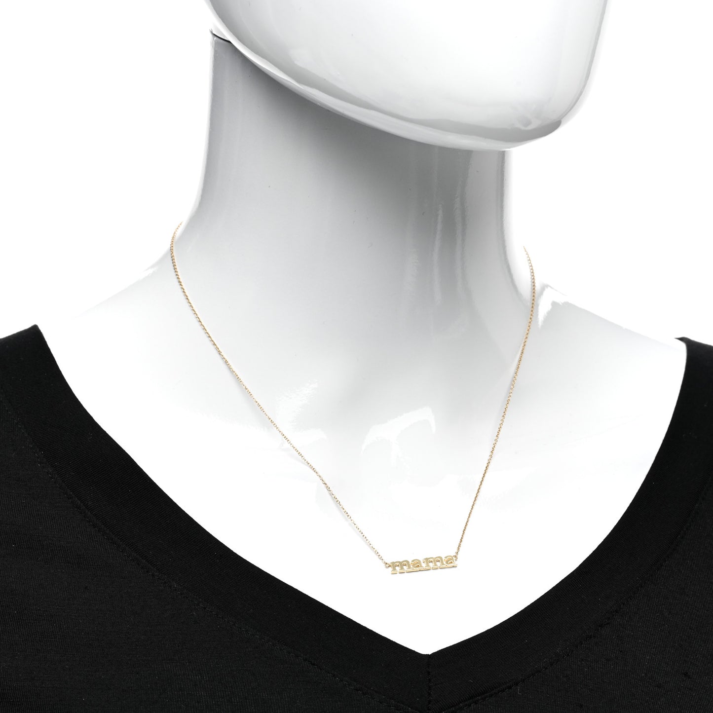 18K Yellow Gold Mama Necklace