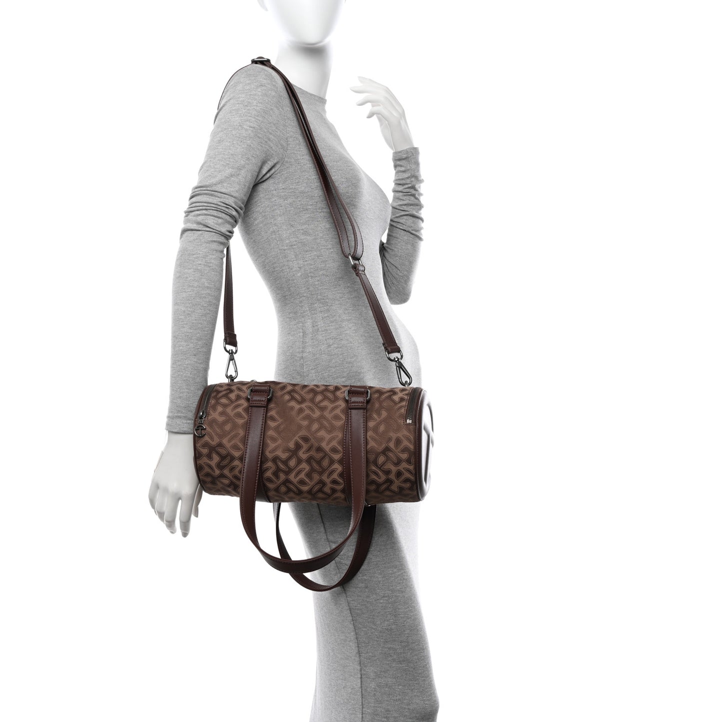 Jacquard Medium Duffle Chocolate