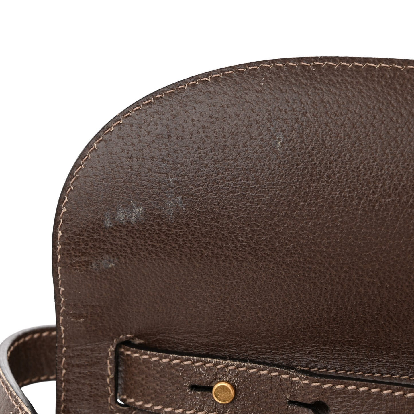 GG Supreme Monogram Web Messenger Bag Brown